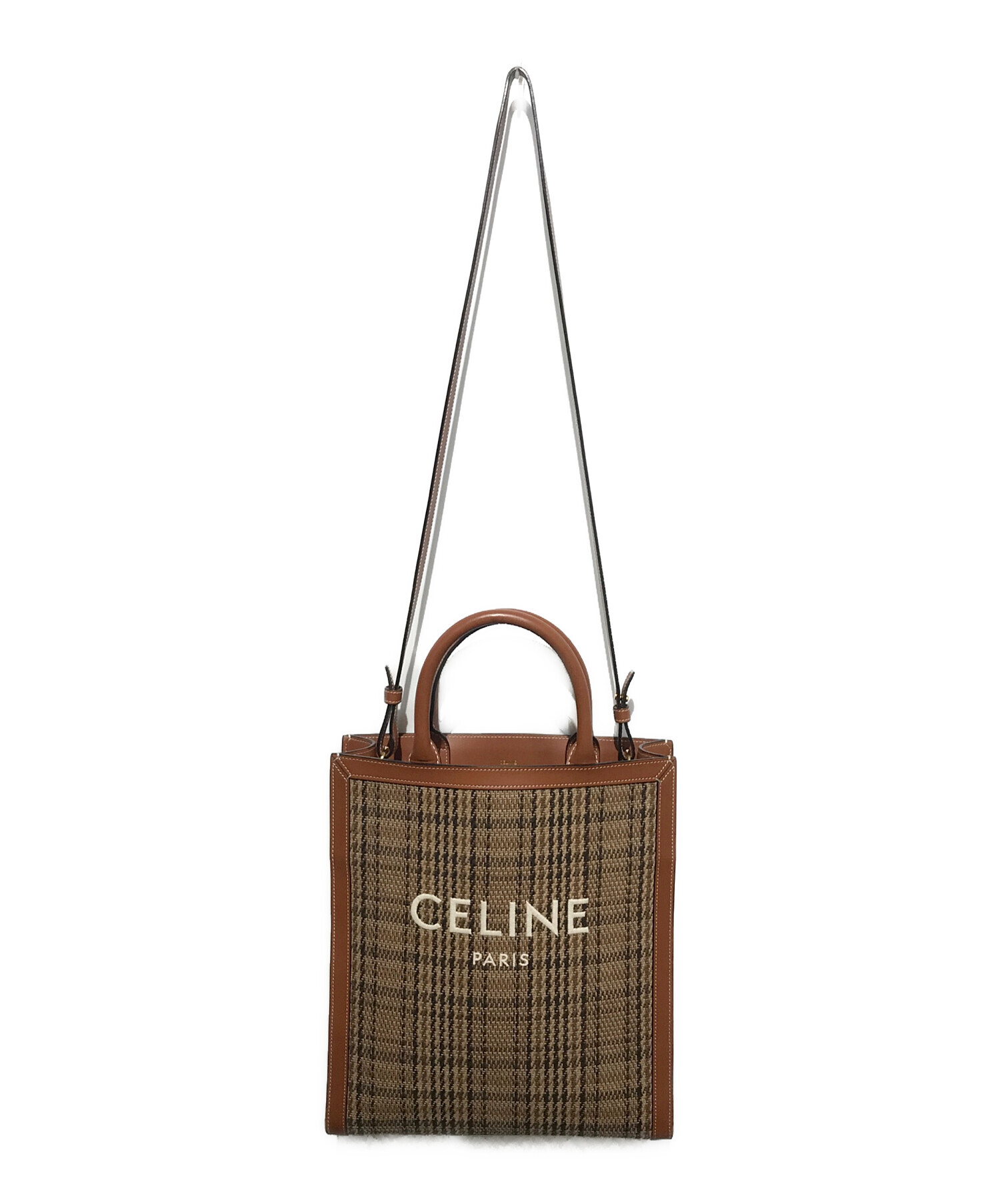 CELINE バーティカルカバ スモール 2way ショルダーバッグ 中古・古着通販】CELINE (セリーヌ) バーティカルカバスモール