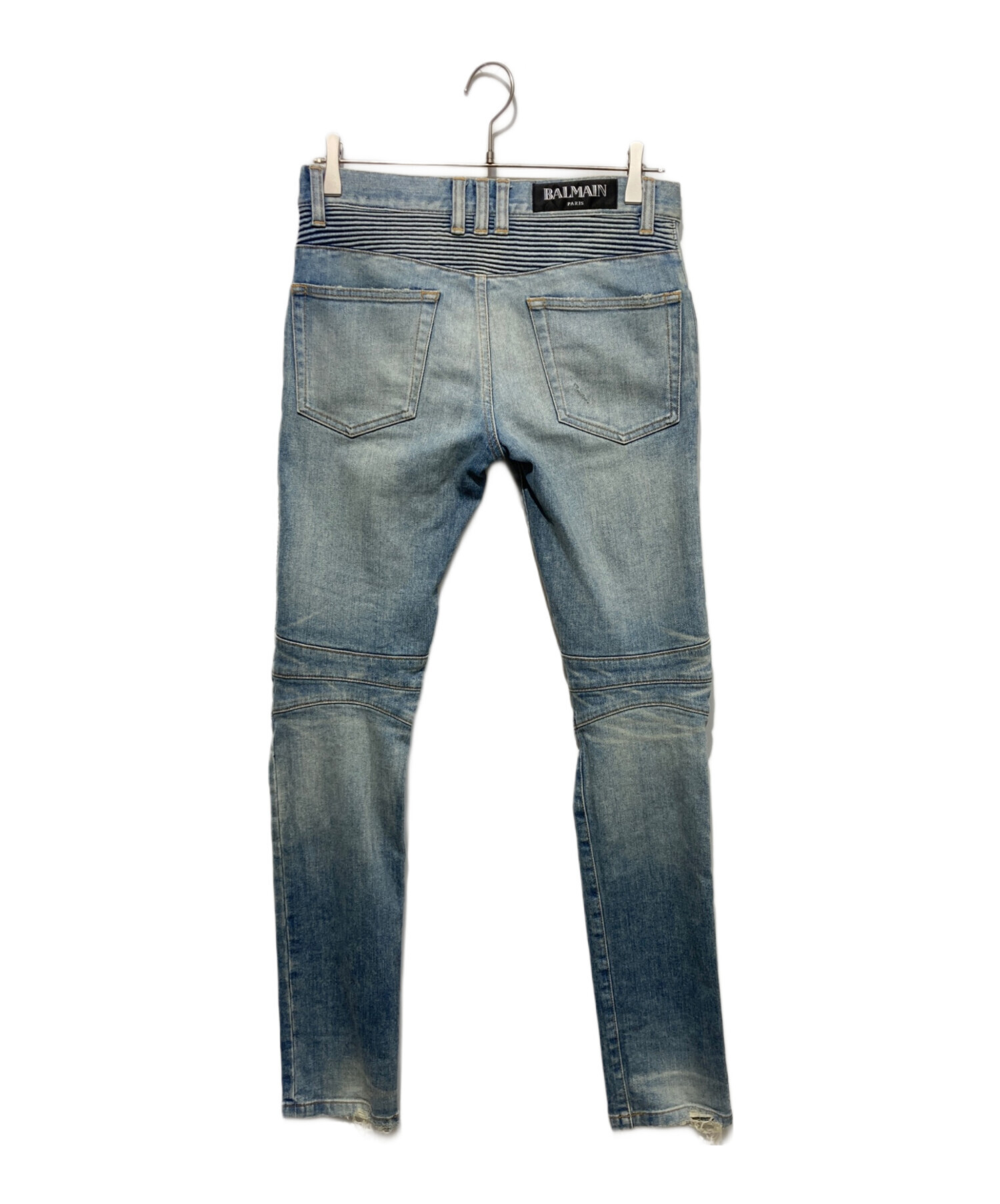 中古・古着通販】BALMAIN (バルマン) バイカーデニム ブルー サイズ