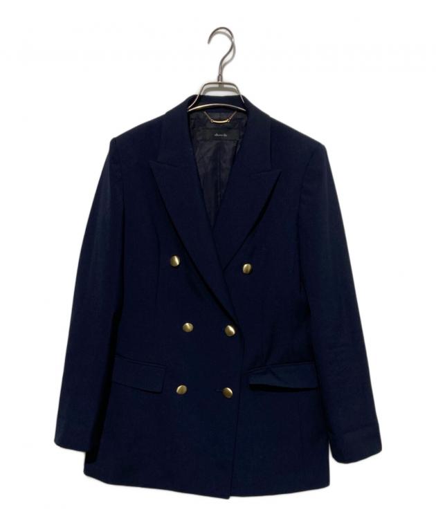 アルアバイル ジャケット　2 マットストレッチ　ネイビー セール】 マットストレッチダブルブレストジャケット （テーラード