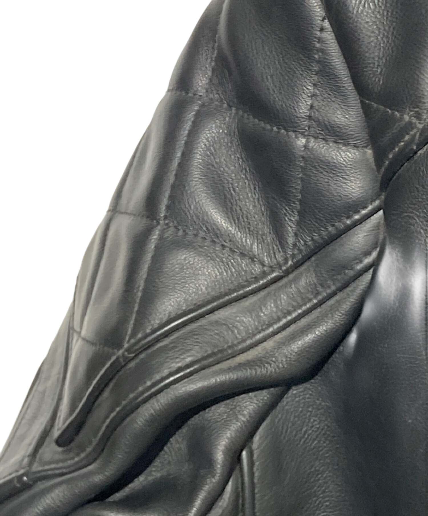 中古・古着通販】666 (666) ダブルライダースジャケット ブラック