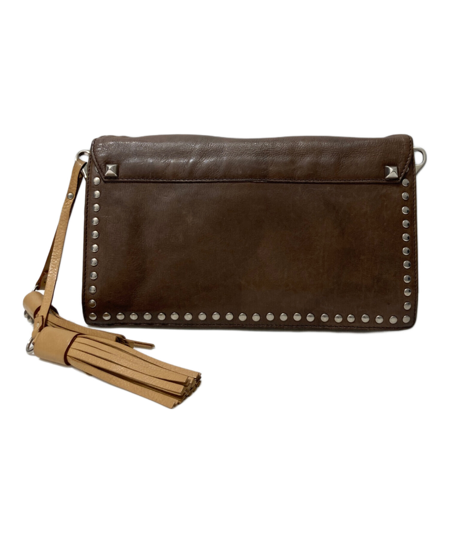 中古・古着通販】PRADA (プラダ) スタッズワンショルダーバッグ