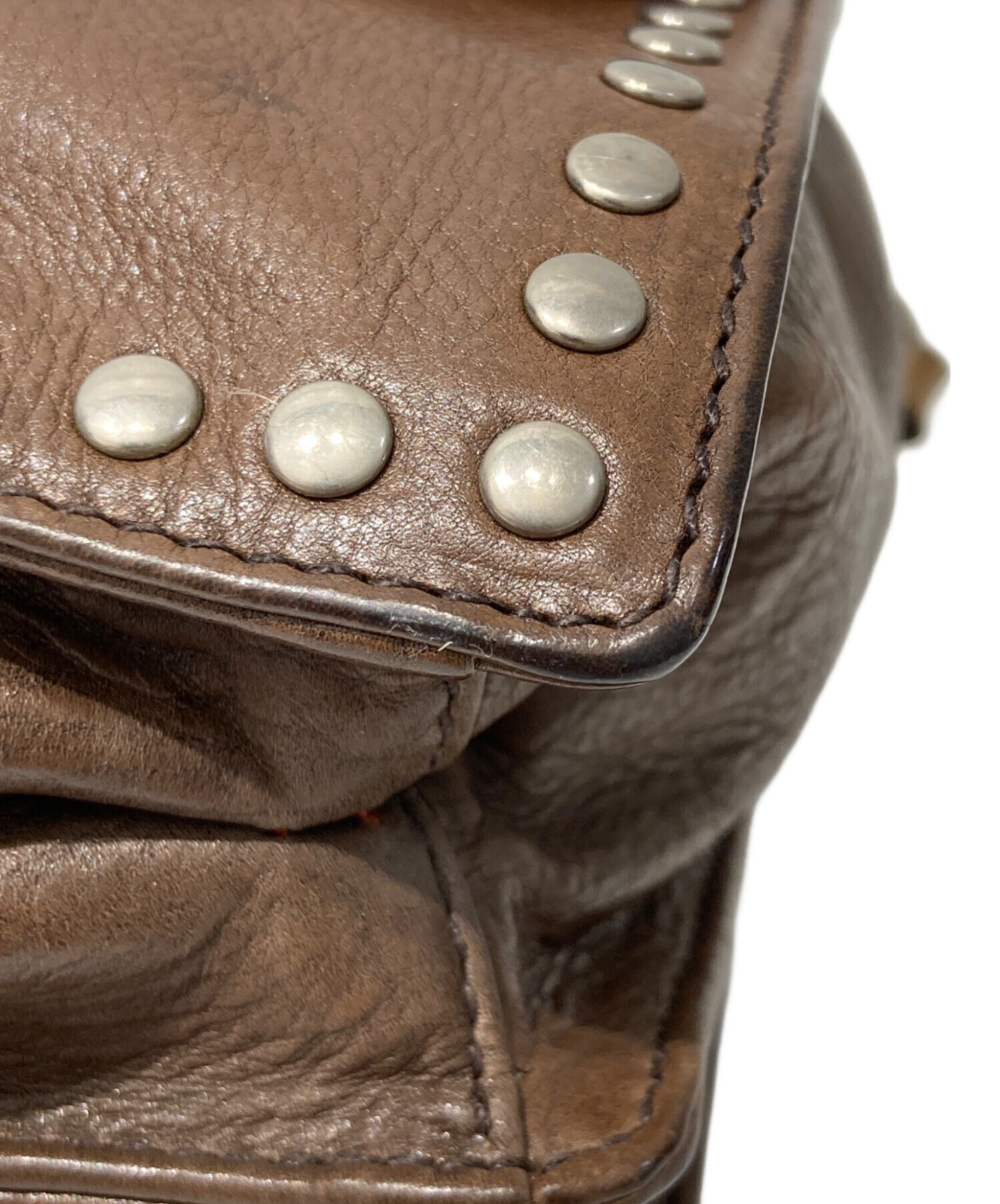 中古・古着通販】PRADA (プラダ) スタッズワンショルダーバッグ