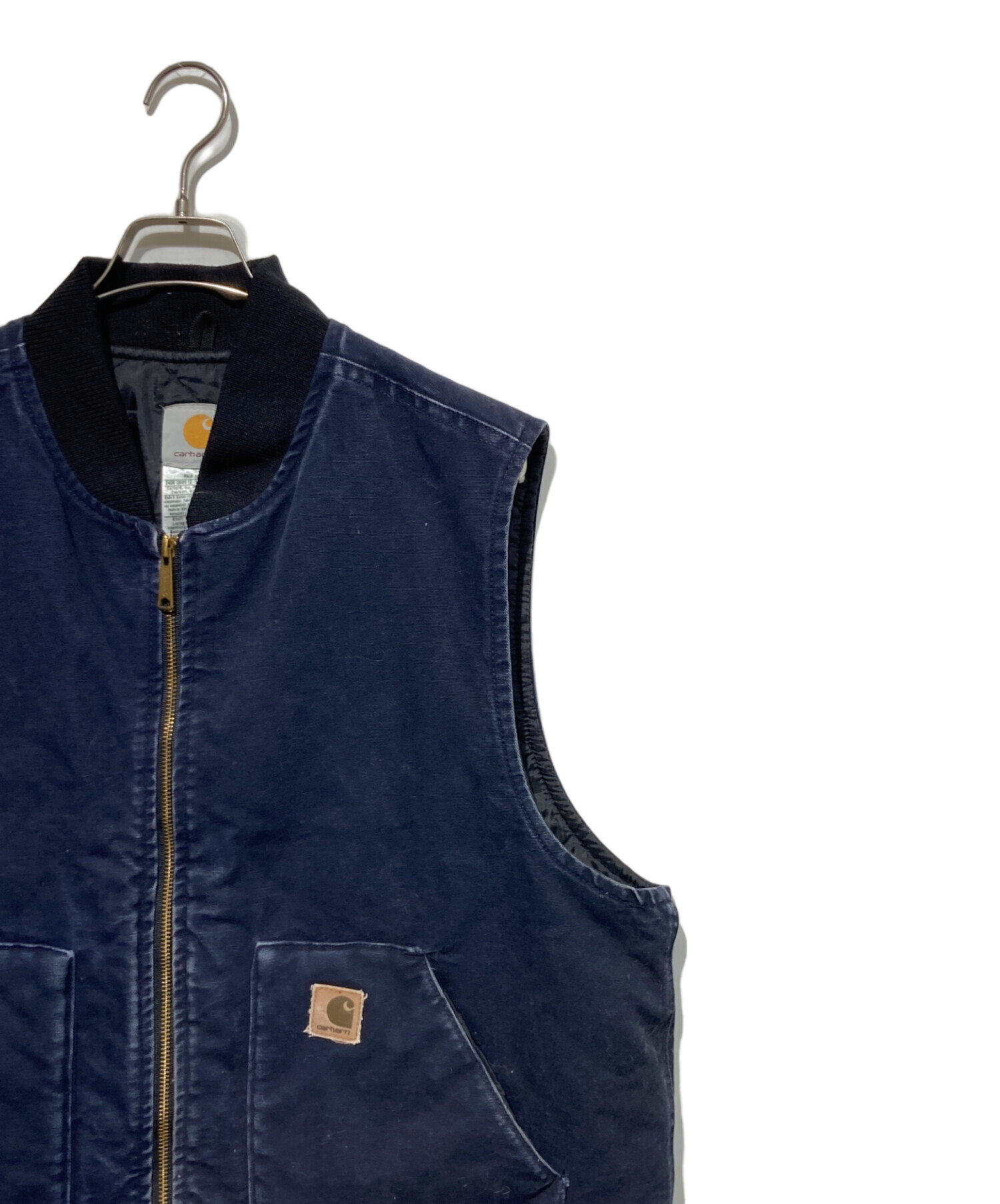 中古・古着通販】CarHartt (カーハート) ダックベスト ネイビー
