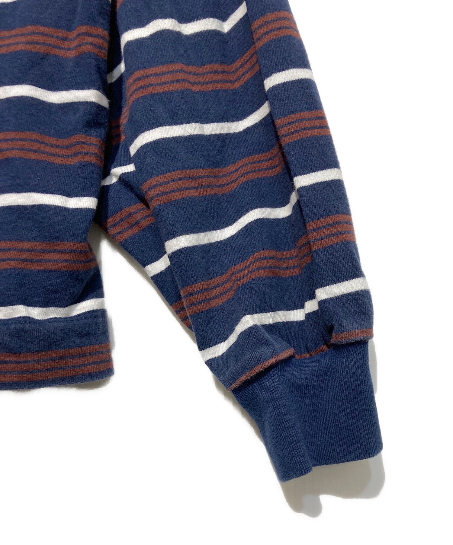 トップス plllllleeeasse multi stripe long sleeve 中古・古着通販】plllllleeeasse (プリーズ) multi stripe long sleeve