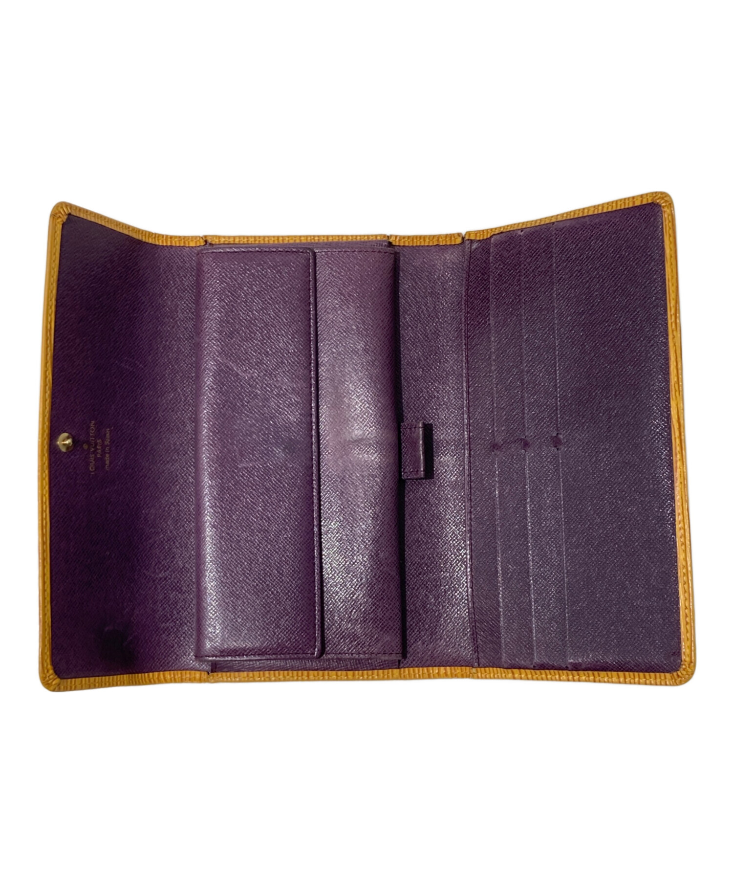 中古・古着通販】LOUIS VUITTON (ルイ ヴィトン) 長財布 イエロー 