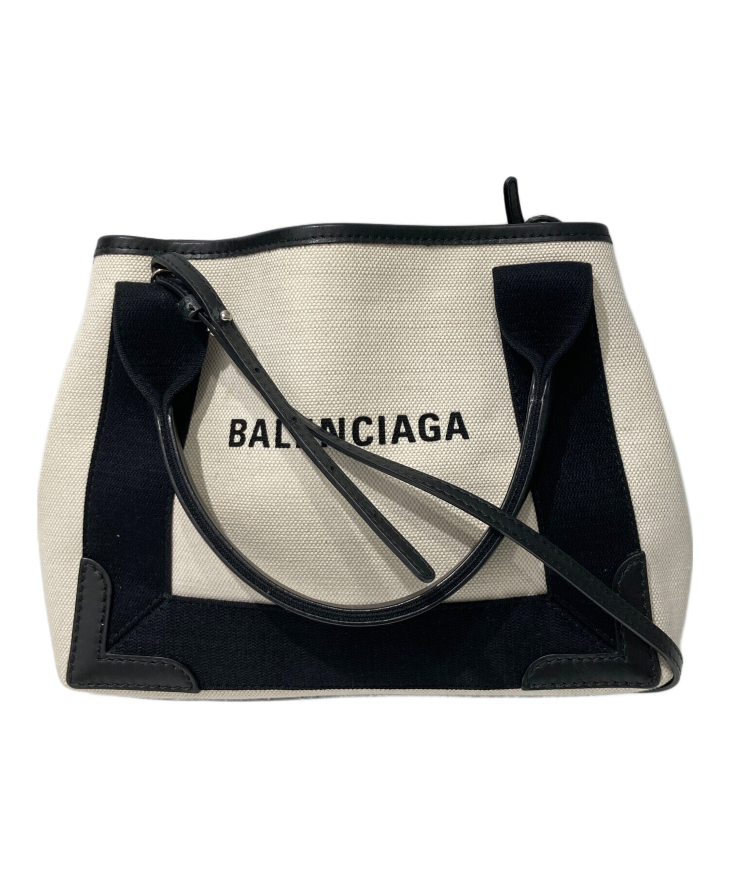 BALENCIAGA ハンドバッグ アイボリー/ブラック BALENCIAGA トート 