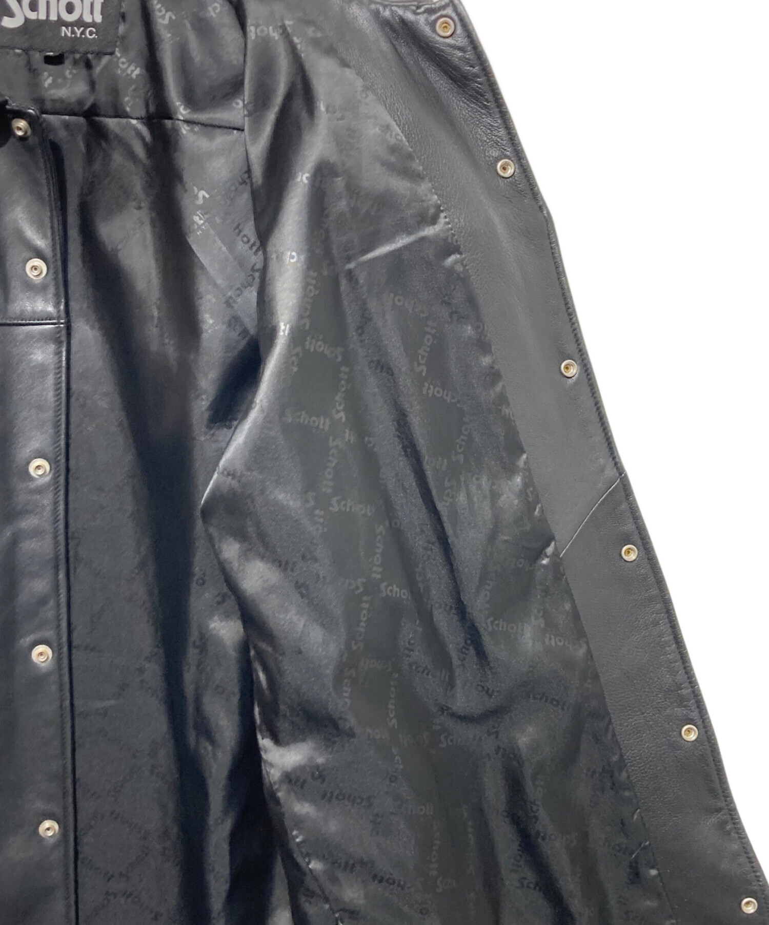 中古・古着通販】Schott (ショット) LAMB LEATHER PATCH POCKET LS