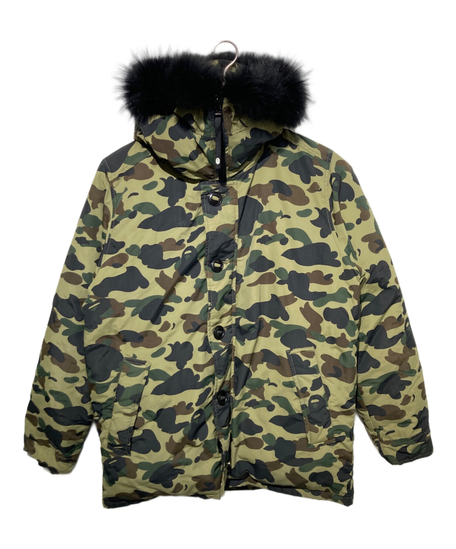 希少 BAPE 1ST CAMO N-3B ダウン ファー カモフラ 中古・古着通販】A BATHING APE (ア ベイシング エイプ) 1ST CAMO FUR