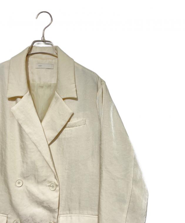 中古・古着通販】enof (イナフ) twill slit jacket ホワイト サイズ:L