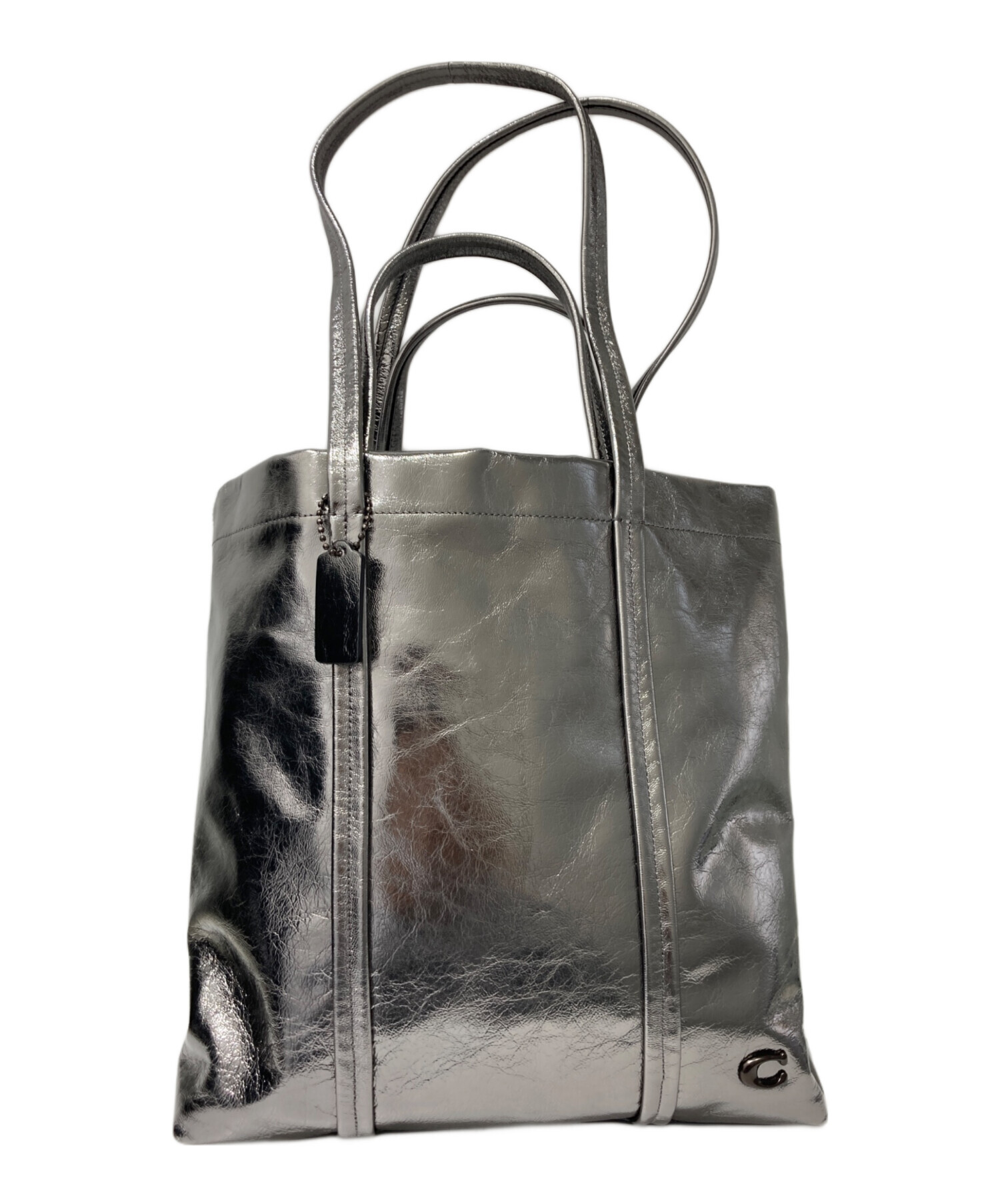 中古・古着通販】COACH (コーチ) ホール トート バッグ 33 シルバー