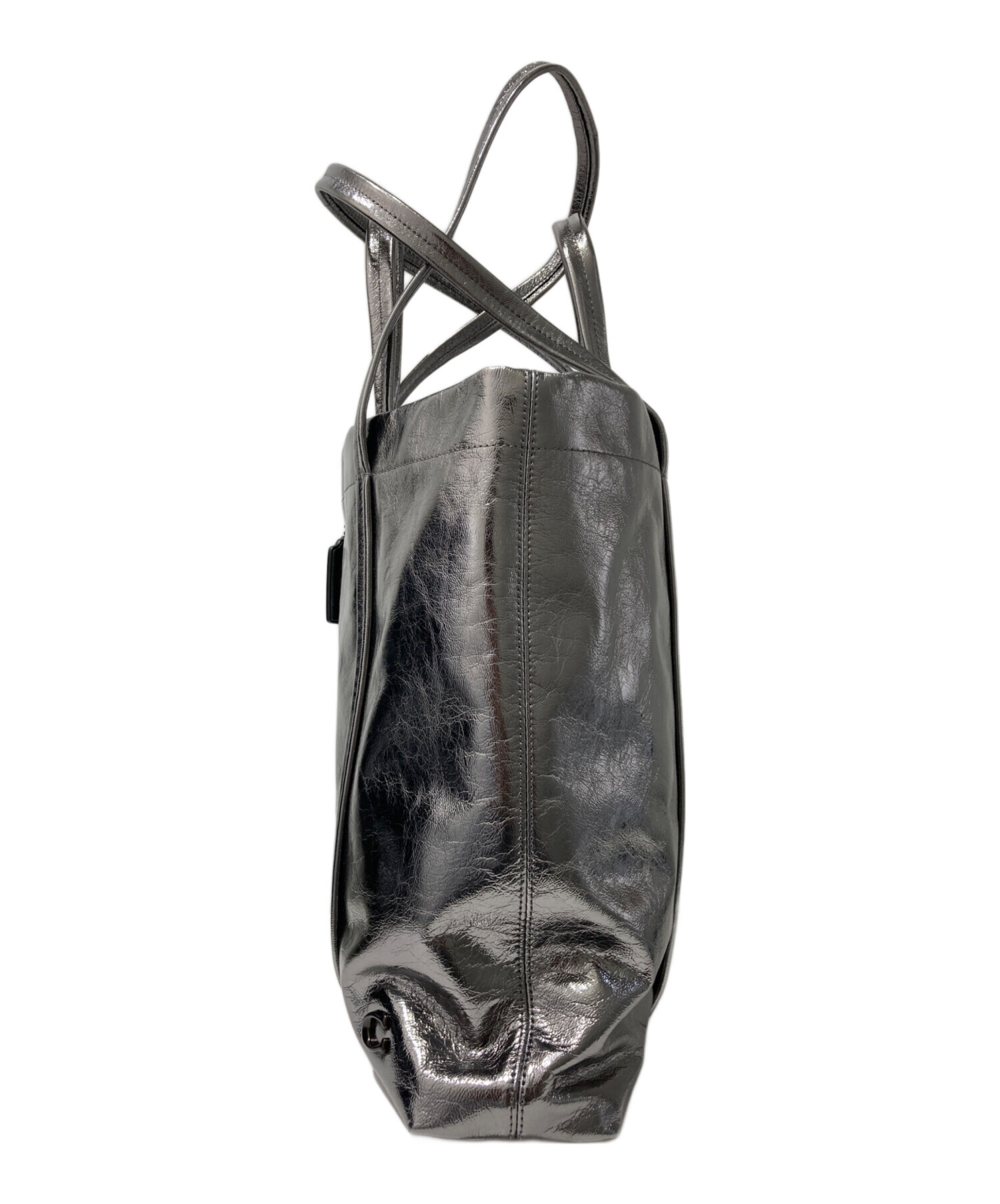 中古・古着通販】COACH (コーチ) ホール トート バッグ 33 シルバー