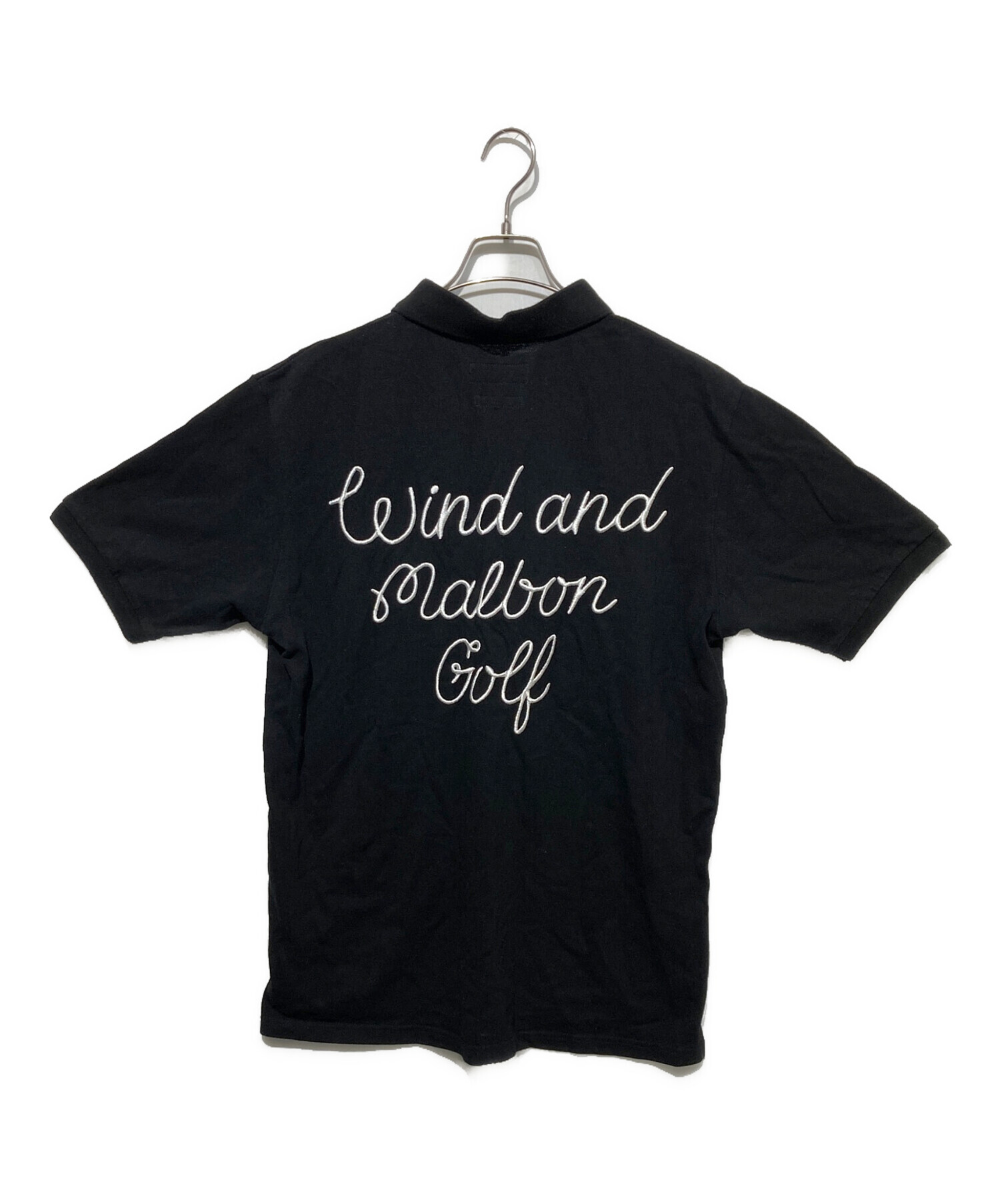 中古・古着通販】WIND AND SEA (ウィンダンシー) ポロシャツ ブラック 