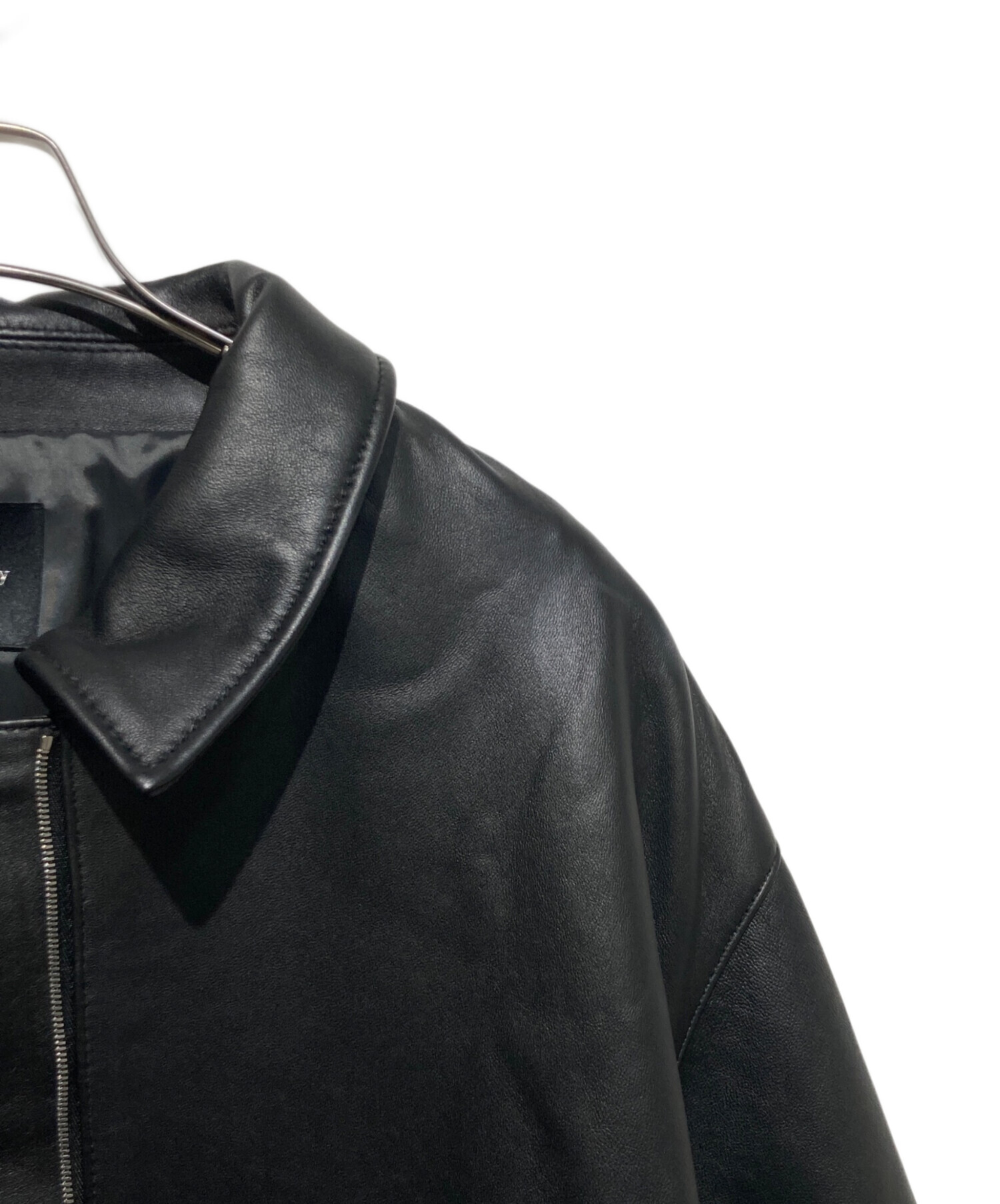 中古・古着通販】apart by (アパートバイ) レザージャケット ブラック