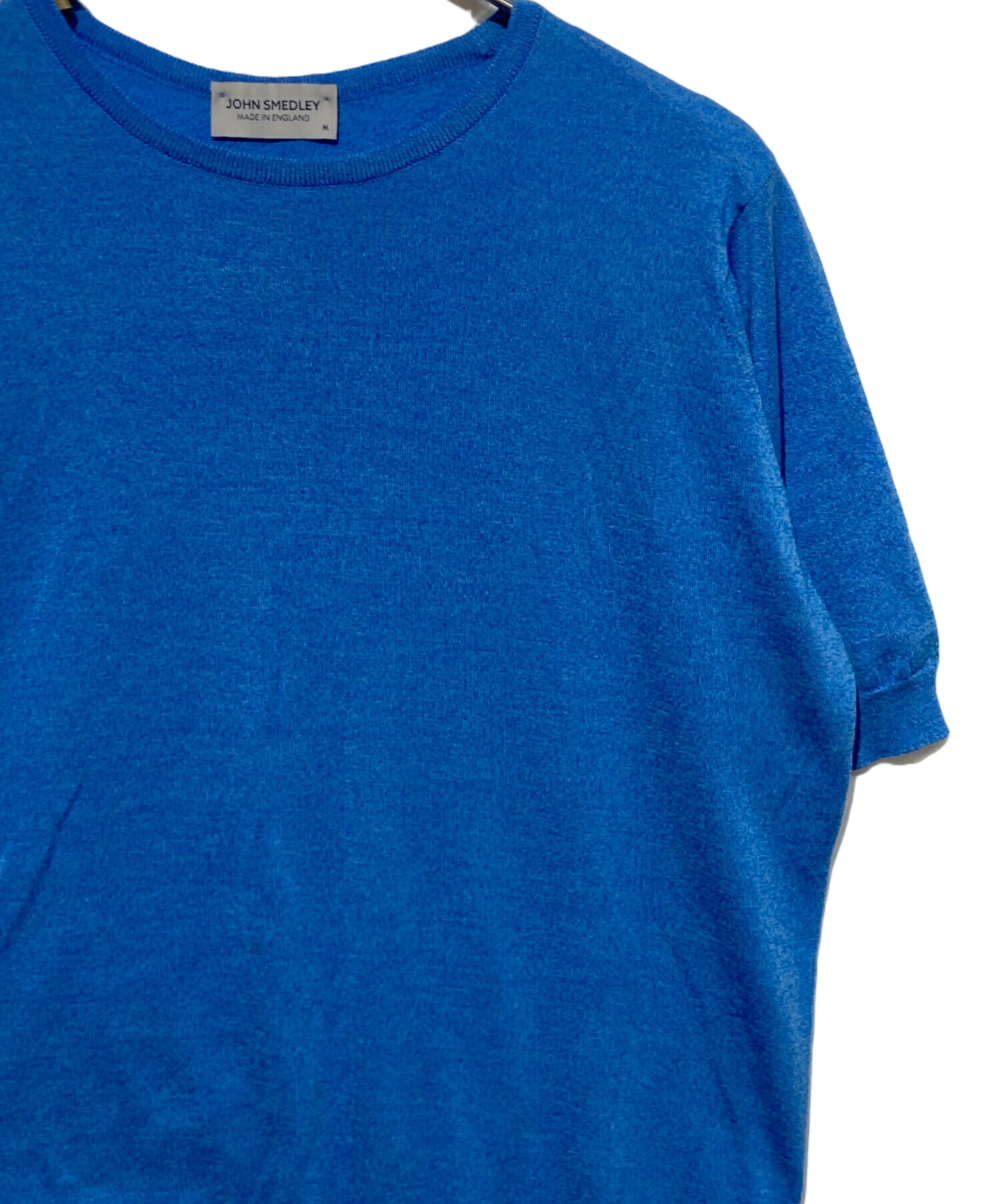 中古・古着通販】JOHN SMEDLEY (ジョンスメドレー) 半袖ニット ブルー