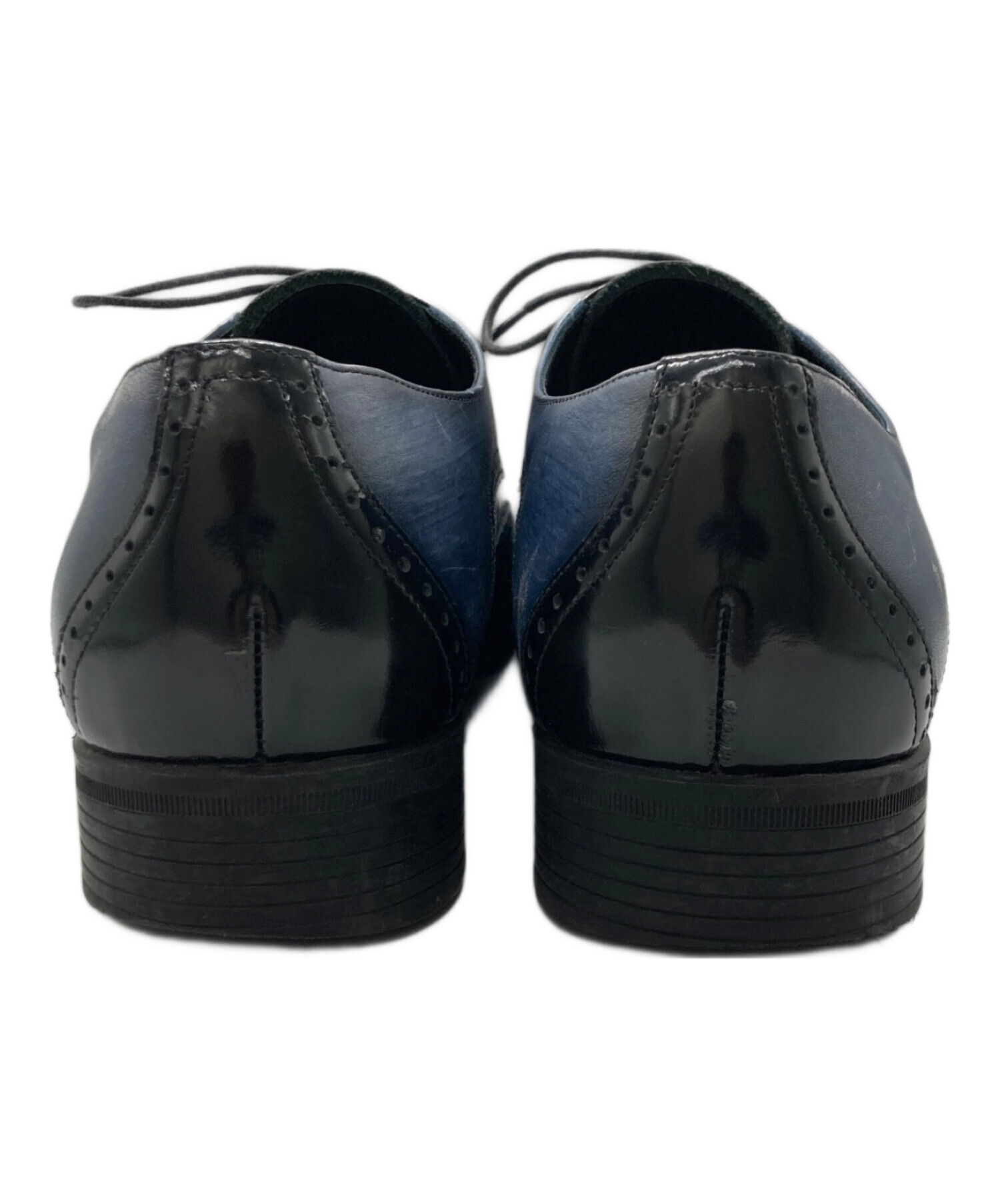 ランバン新品未使用 黒 26センチ 自宅保管 中古・古着通販】LANVIN (ランバン) ブラックシャイニーバイカラー
