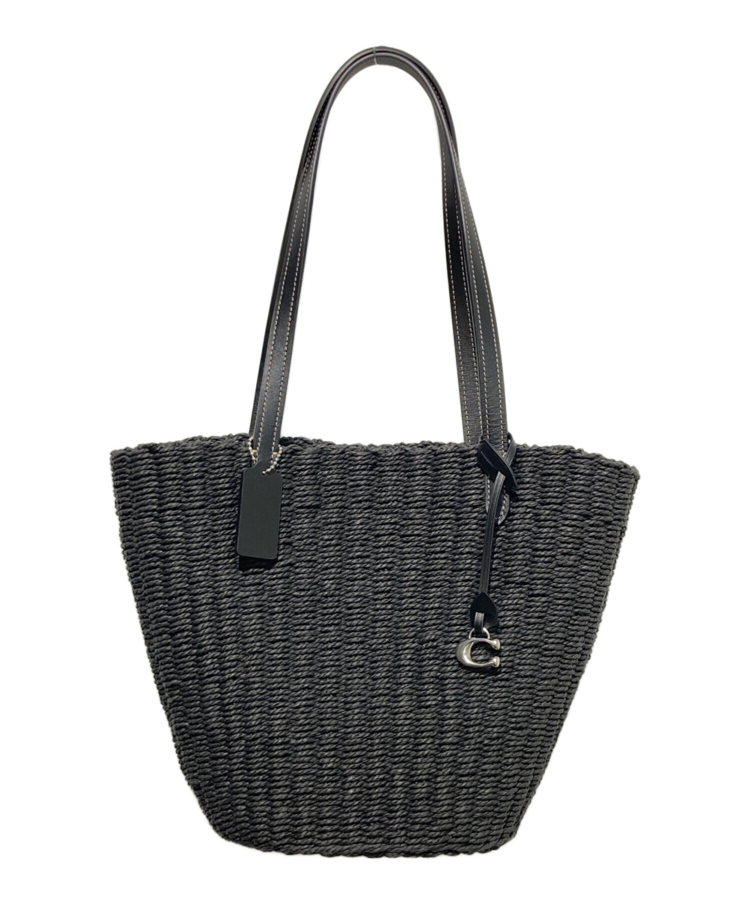 COACH スモール ストロートート ブラック 公式】COACH – コーチ | スモール ストロー トート