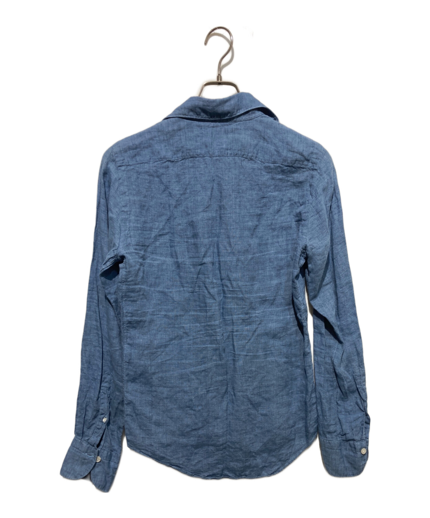 中古・古着通販】finamore (フィナモレ) ワイドカラーリネンシャツ