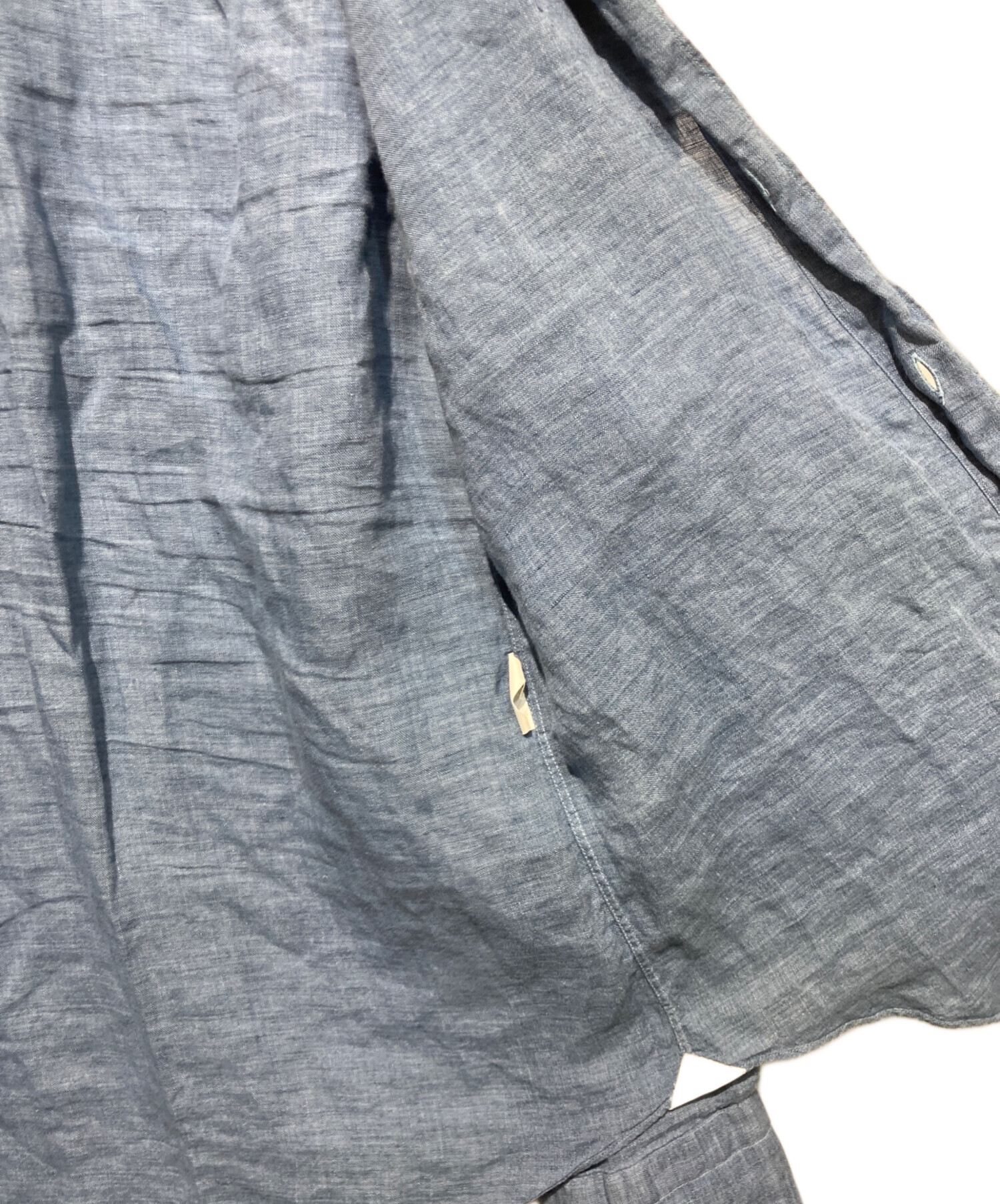 中古・古着通販】finamore (フィナモレ) ワイドカラーリネン