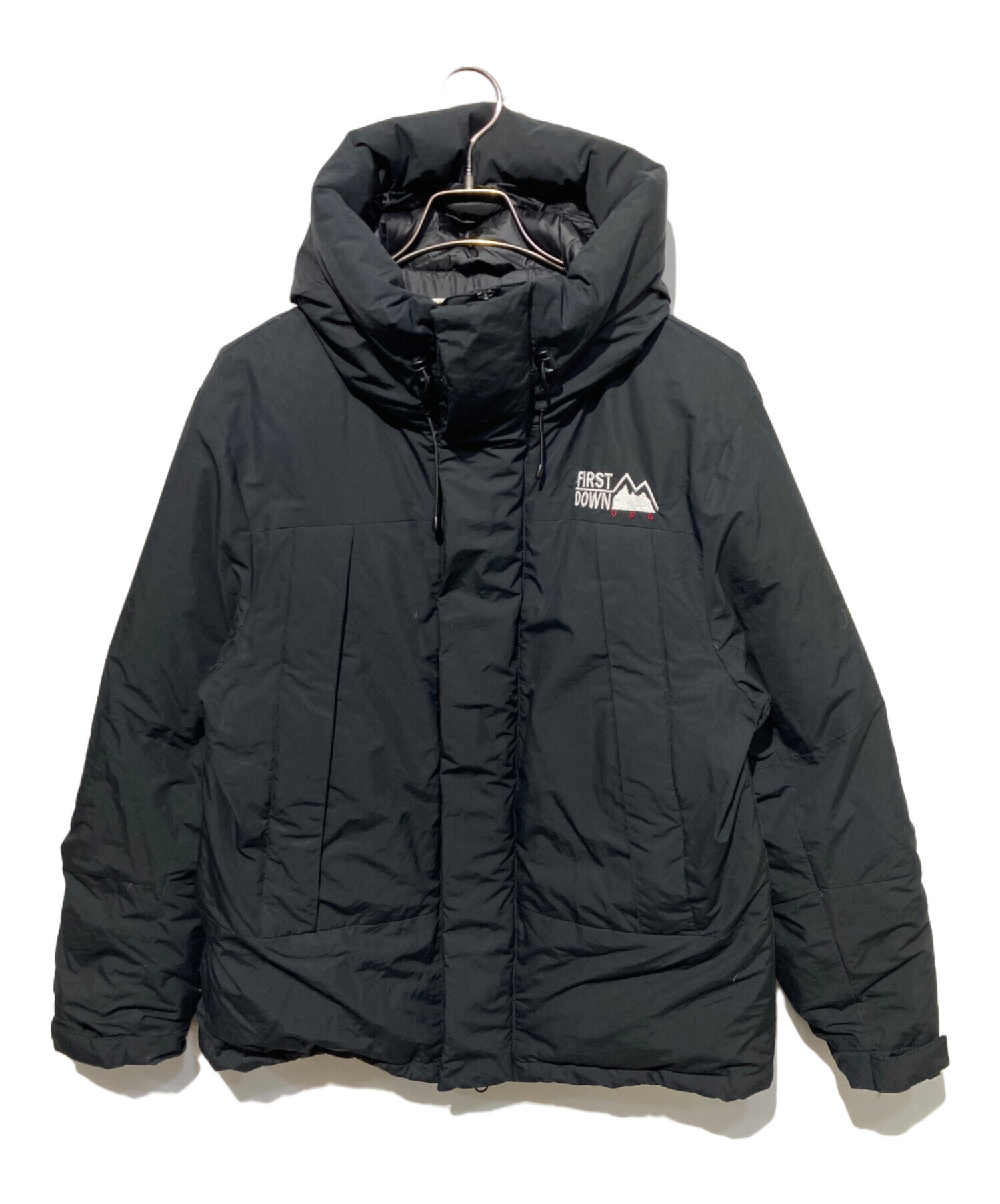ファーストダウン　ダウンジャケット　ブラック　Lサイズ 中古・古着通販】FIRST DOWN (ファーストダウン) ダウンジャケット