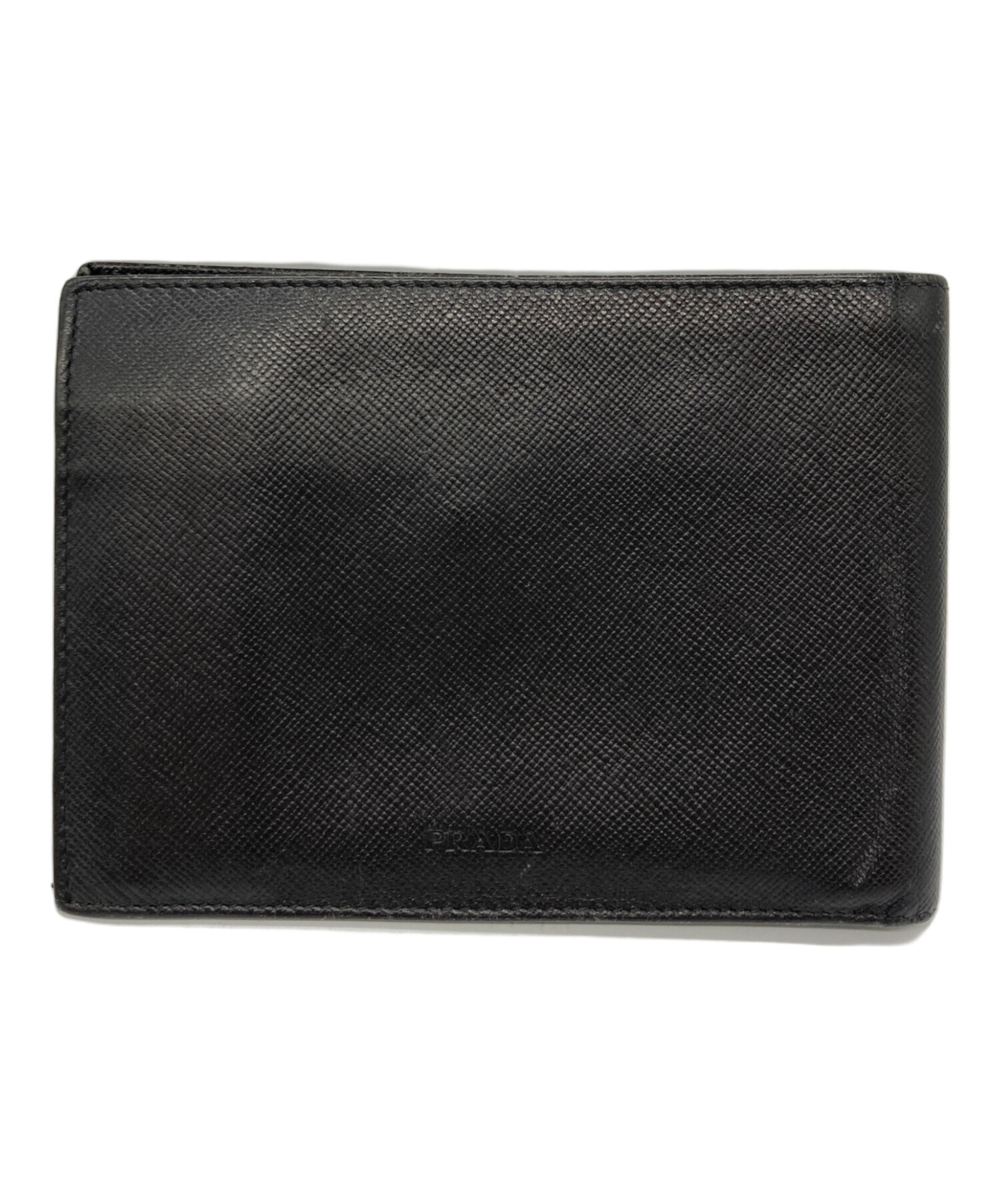 中古・古着通販】PRADA (プラダ) サフィアーノ2つ折りウォレット 