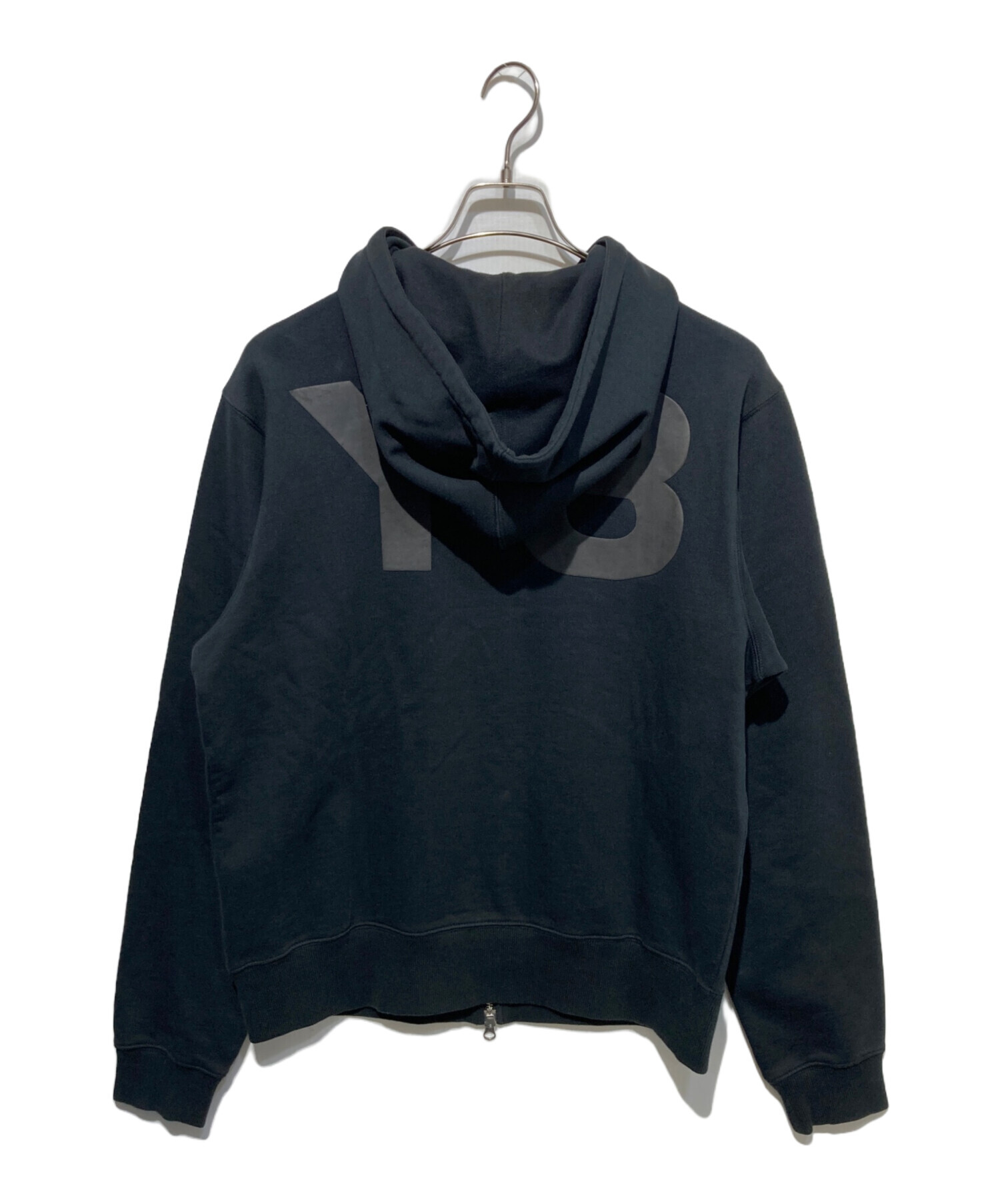 中古・古着通販】Y-3 (ワイスリー) バックロゴジップパーカー ブラック 