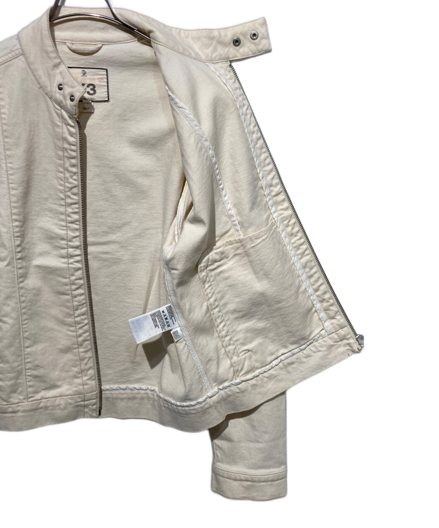 中古・古着通販】Y-3 (ワイスリー) デニムジャケット ホワイト