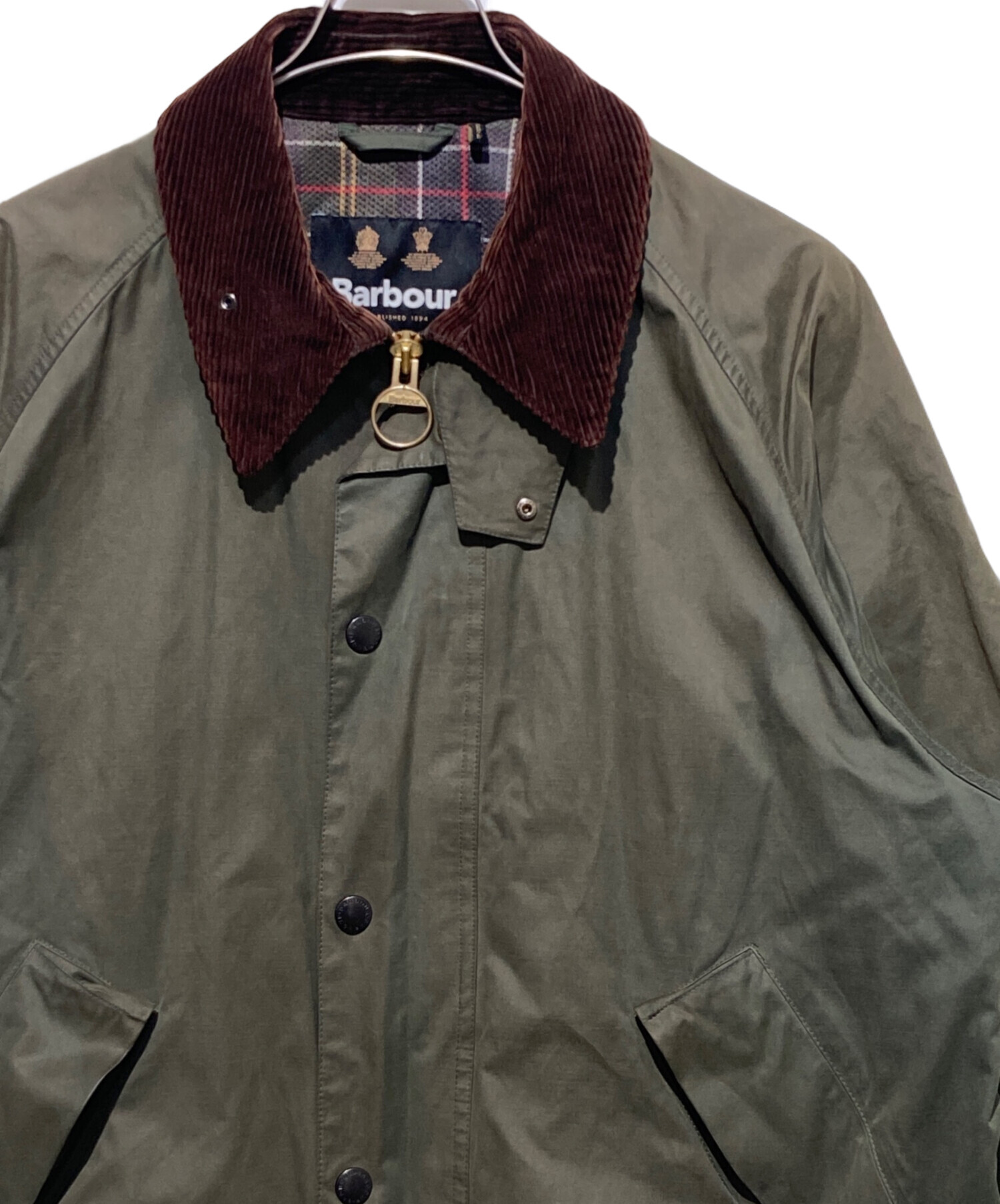 新品 Barbour バブアー TRANSPORT ピーチスキン 38 グリーン 楽天市場】MCA0931 BARBOUR TRANSPORT PEACH SKIN バブアー