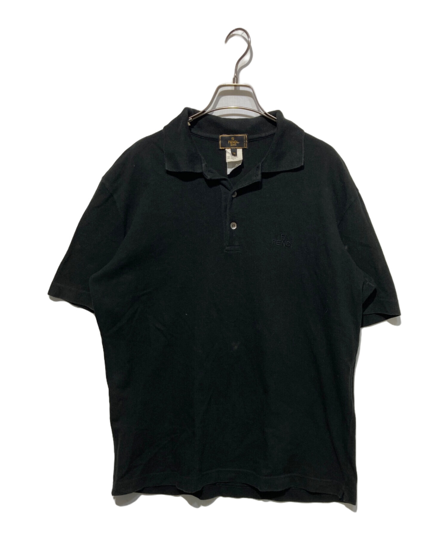 中古・古着通販】FENDI (フェンディ) ポロシャツ ブラック サイズ:50 