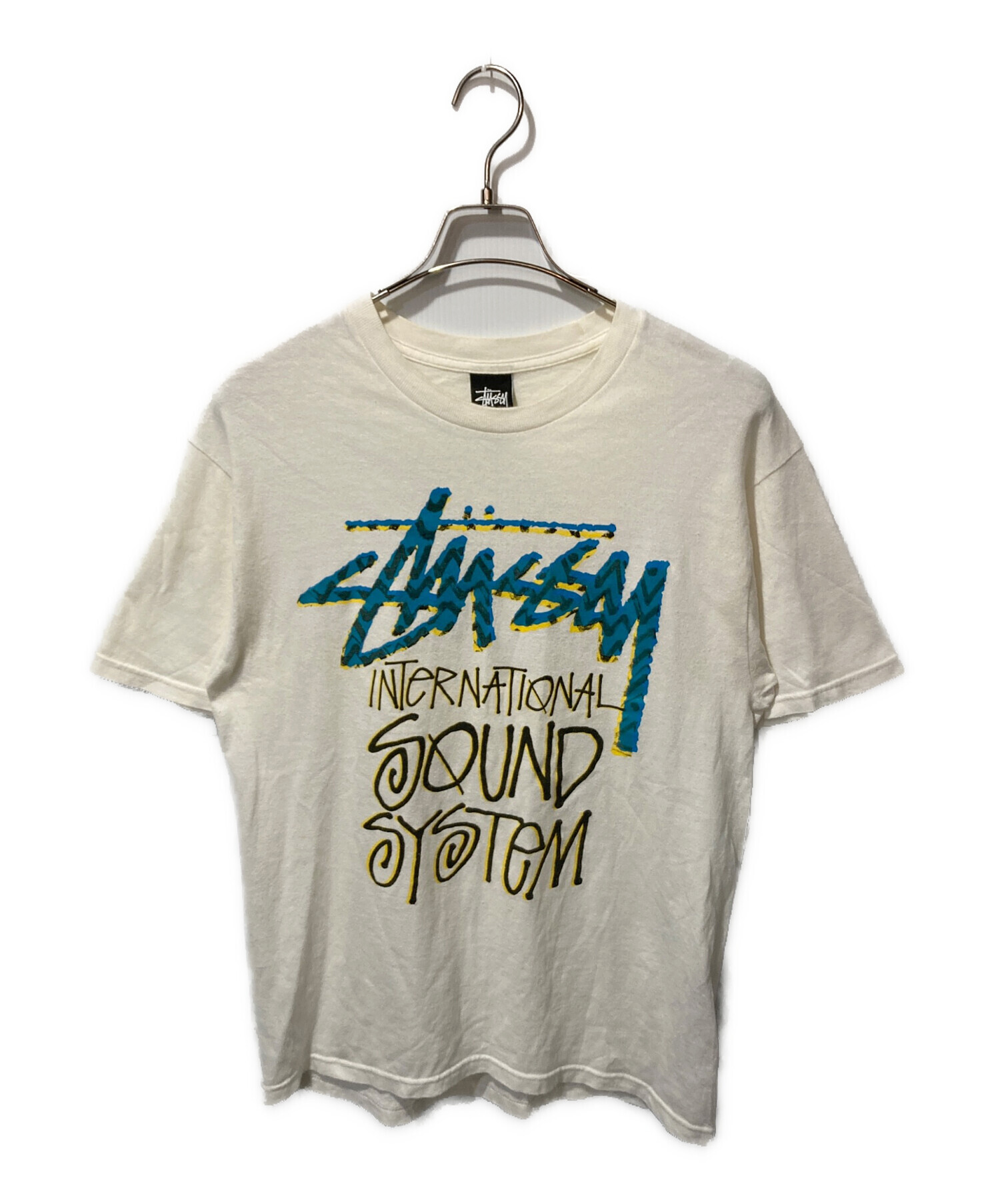 中古・古着通販】stussy (ステューシー) ロゴTシャツ ホワイト サイズ