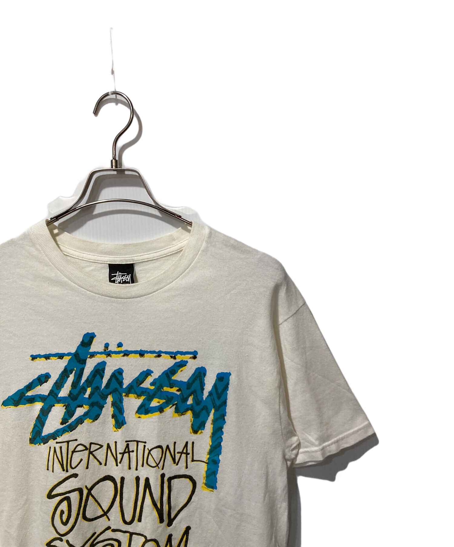 中古・古着通販】stussy (ステューシー) ロゴTシャツ ホワイト サイズ