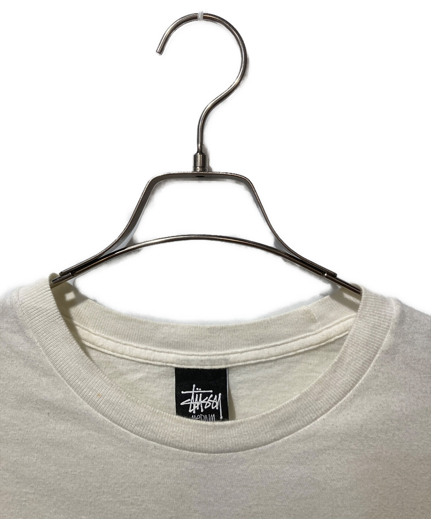 中古・古着通販】stussy (ステューシー) ロゴTシャツ ホワイト サイズ