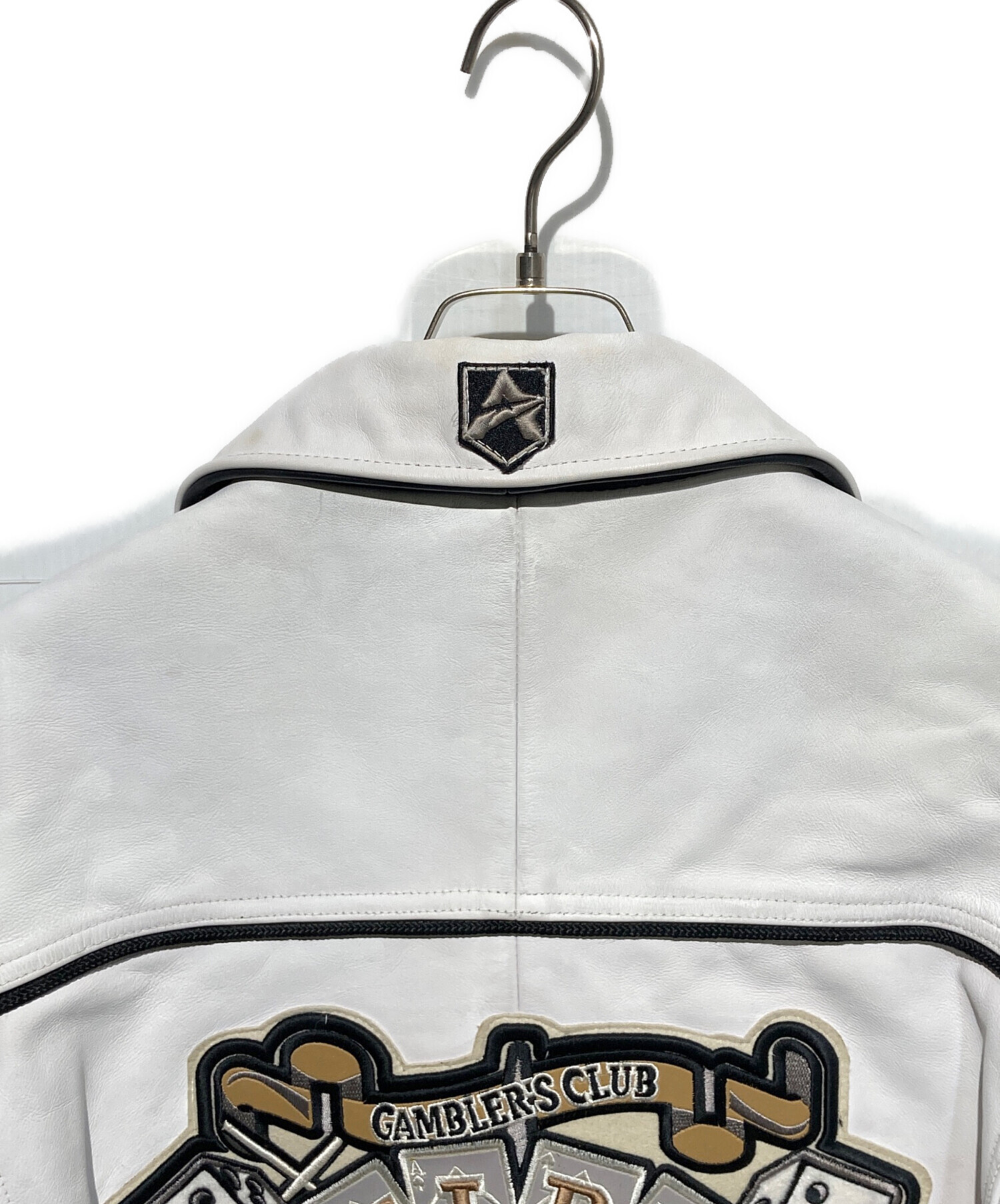 激レア　中古　AVIREX　レザージャケット　白 中古・古着通販】AVIREX (アヴィレックス) 本革レザージャケット