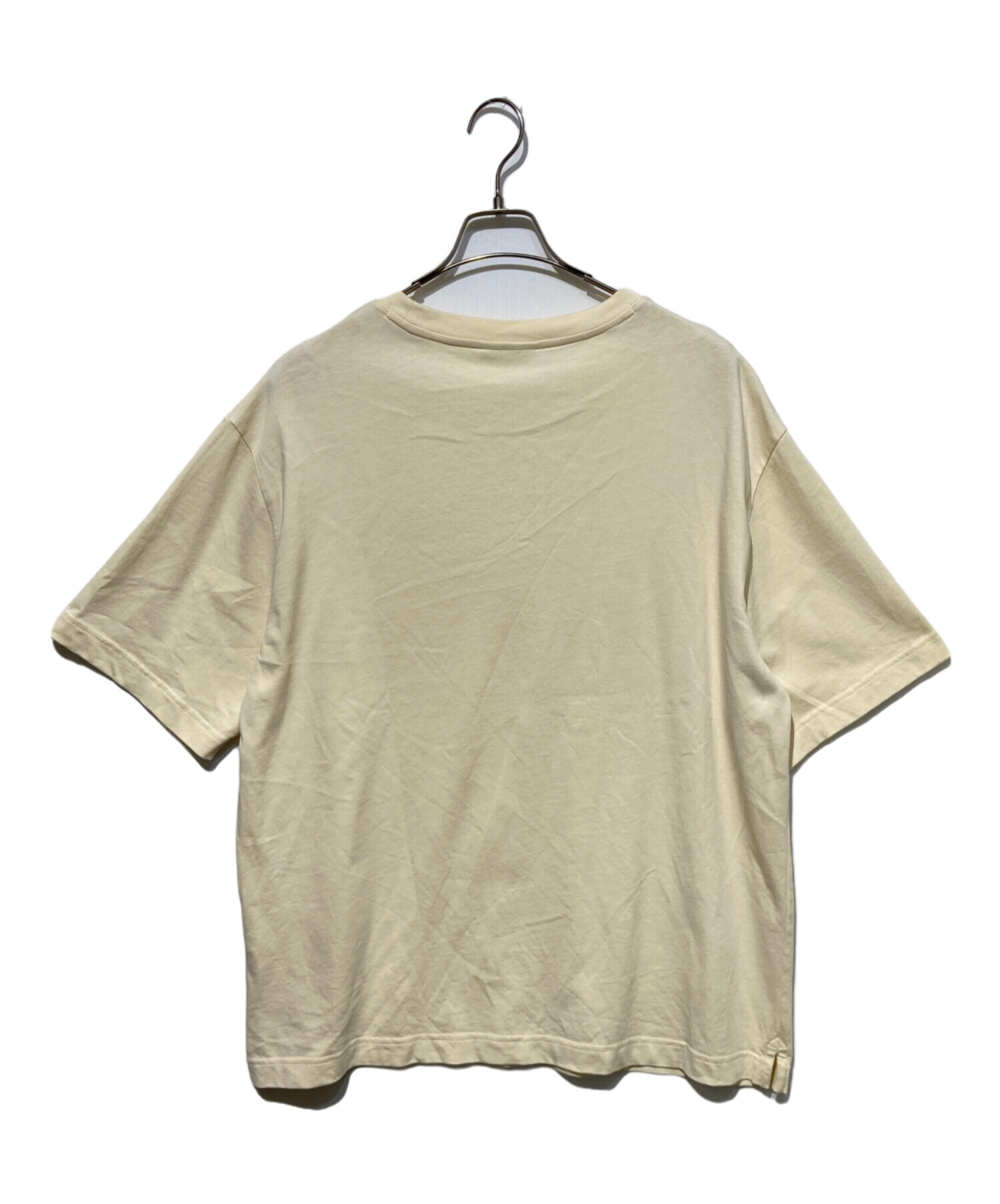 中古・古着通販】MAISON KITSUNE (メゾンキツネ) 刺繍Tシャツ ベージュ 