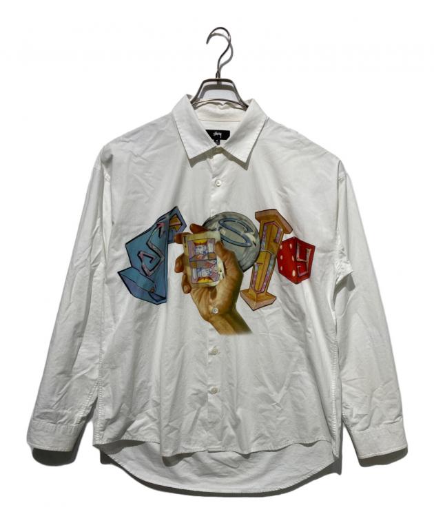 中古・古着通販】stussy (ステューシー) Goldieコラボポプリンシャツ 
