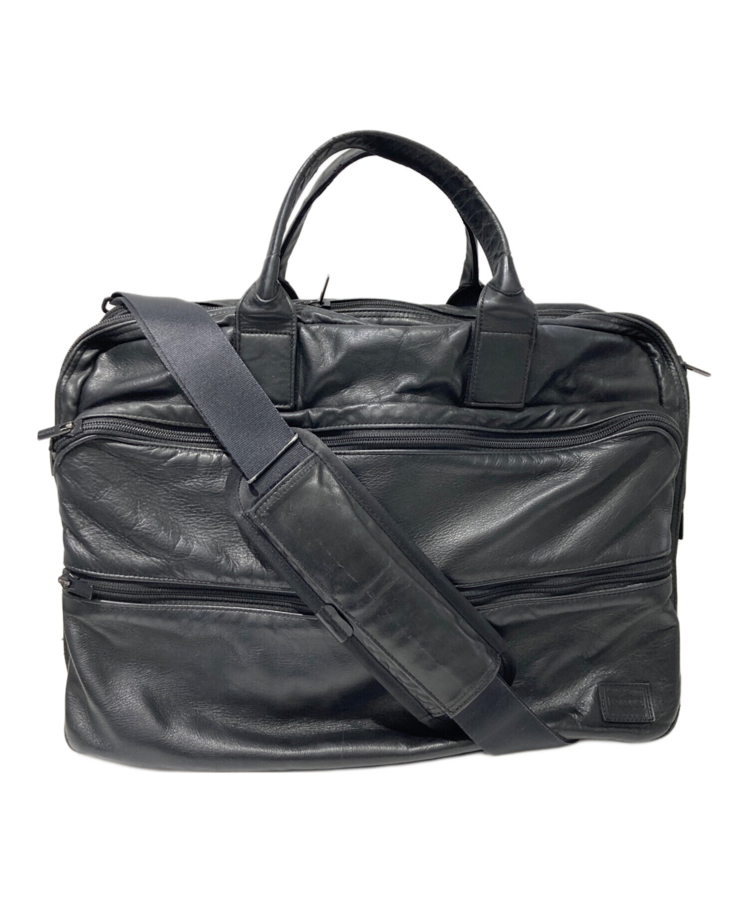 中古・古着通販】PORTER (ポーター) TIME BLACK 2WAY BRIEFCASE 