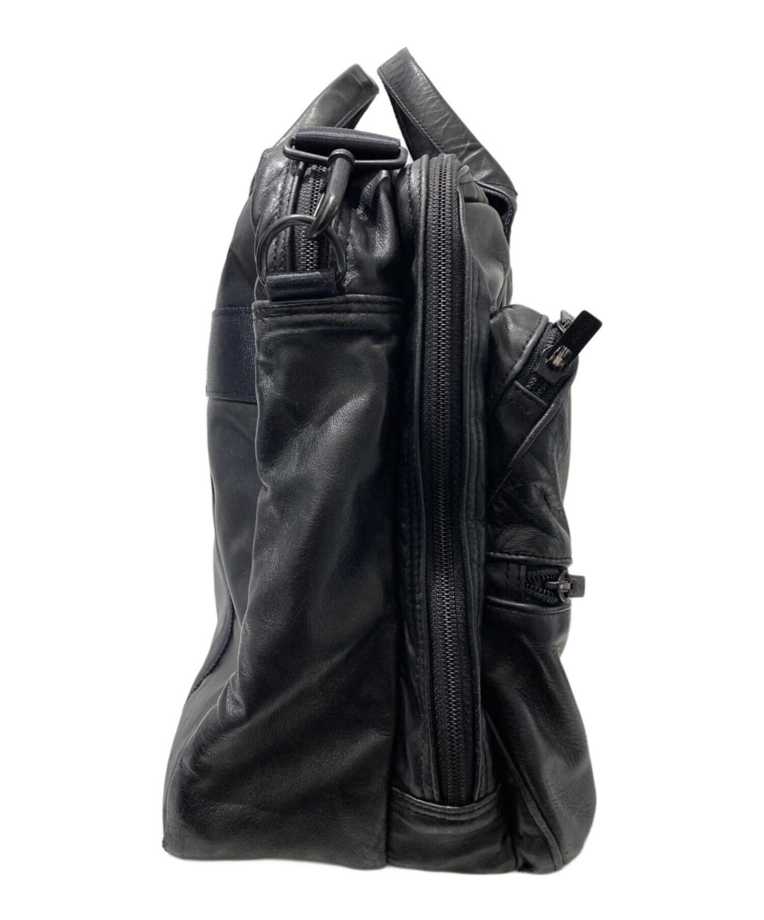 中古・古着通販】PORTER (ポーター) TIME BLACK 2WAY BRIEFCASE 