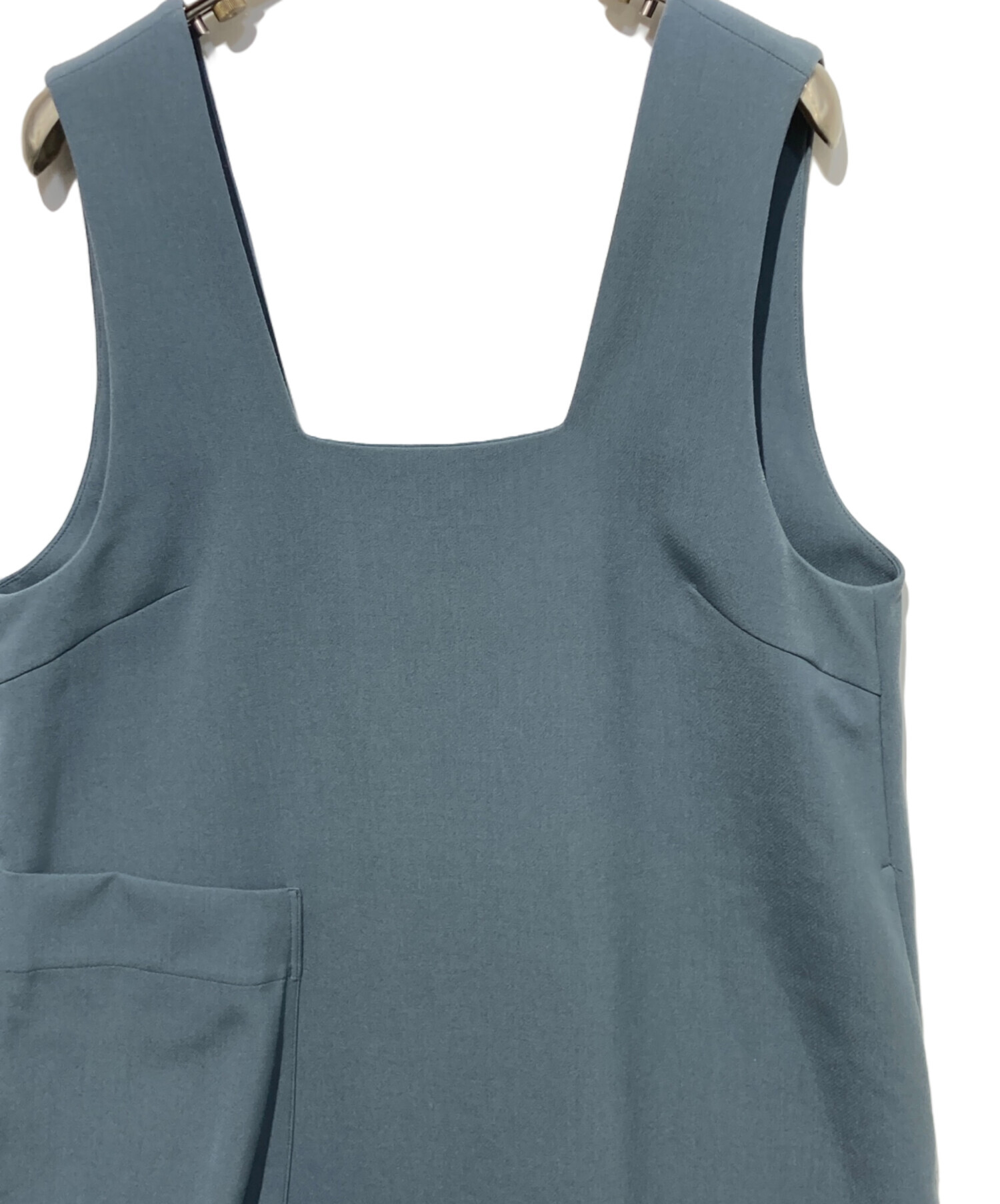 中古・古着通販】ENFOLD (エンフォルド) SQUARE-NECK LAYERED DRESS 