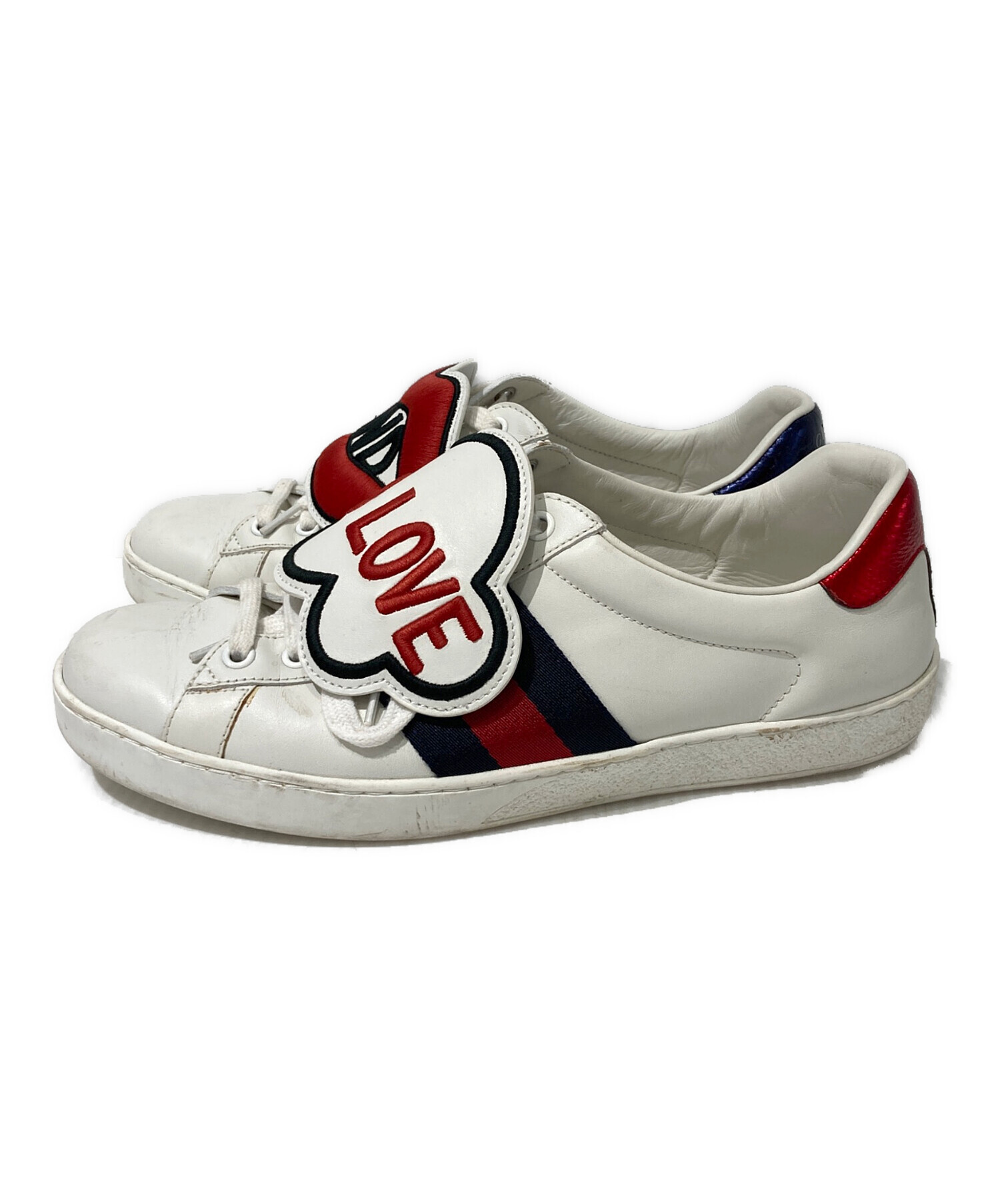 中古・古着通販】GUCCI (グッチ) BLIND FOR LOVE パッチスニーカー 