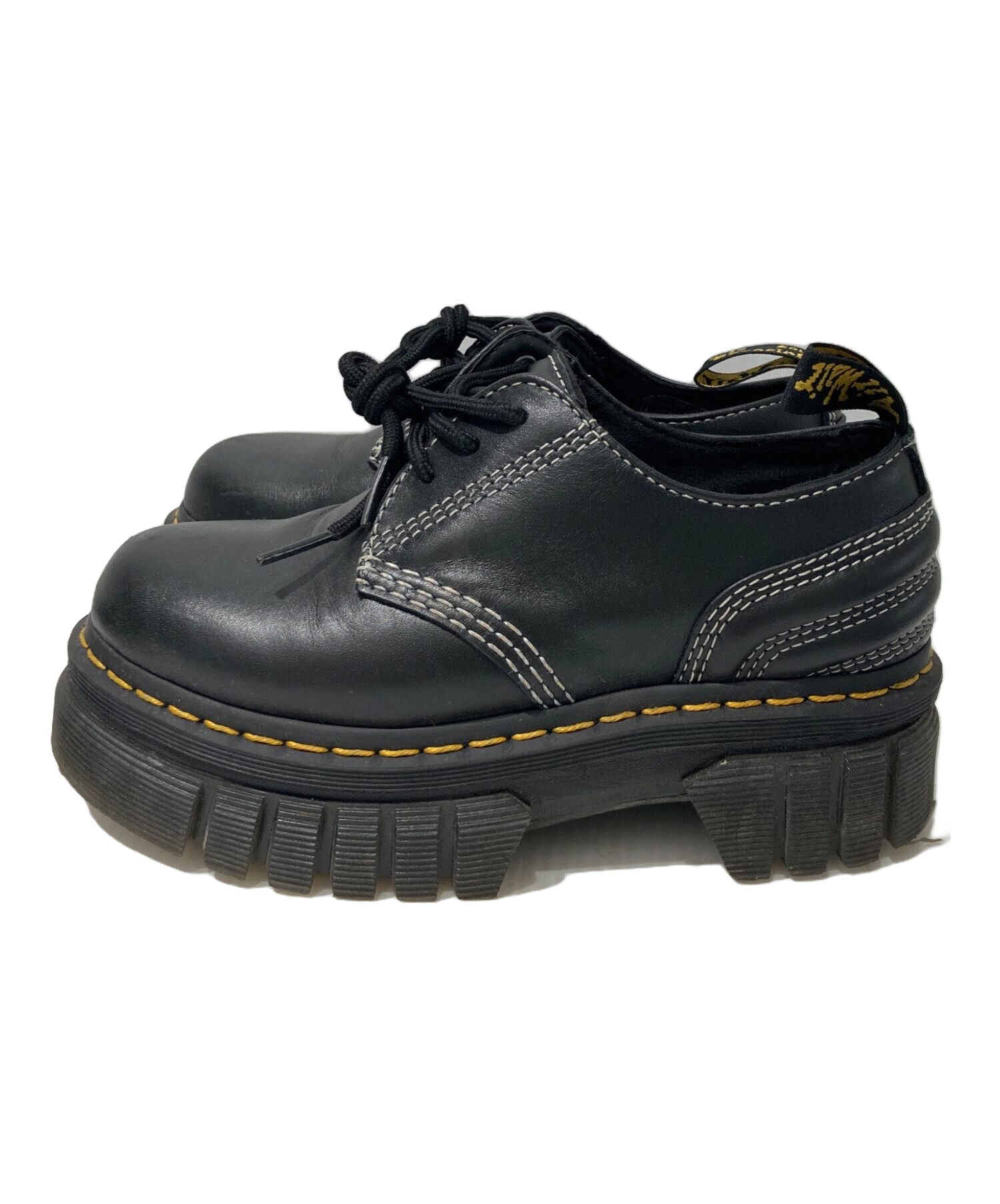 Dr.Martens AUDRICK 3-EYE UK3 Audrick Nappa Leather Platform Shoes 