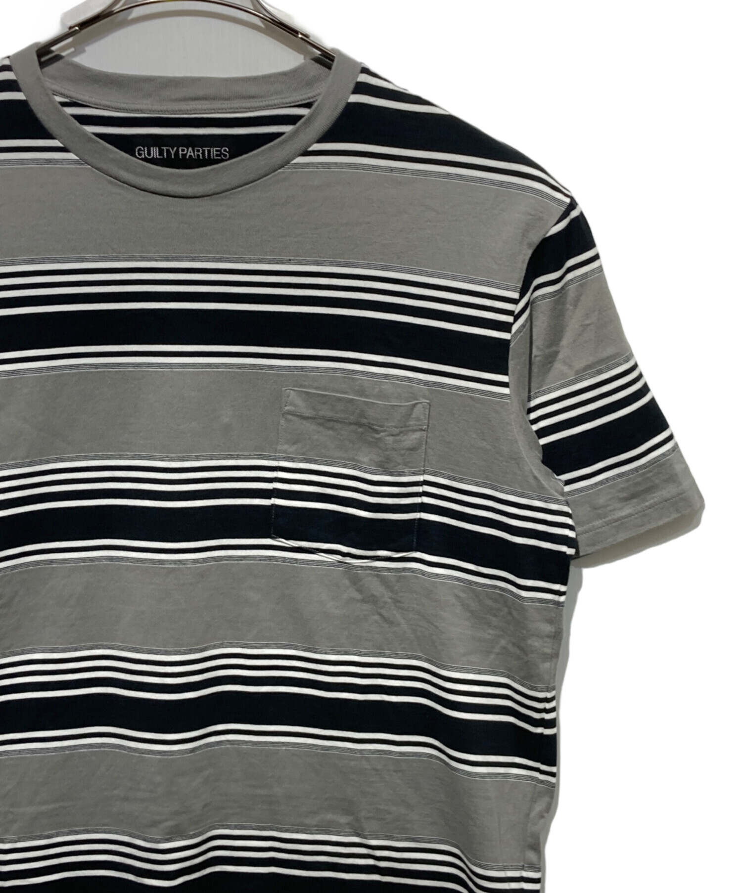 中古・古着通販】WACKO MARIA (ワコマリア) STRIPED T-SHIRT グレー