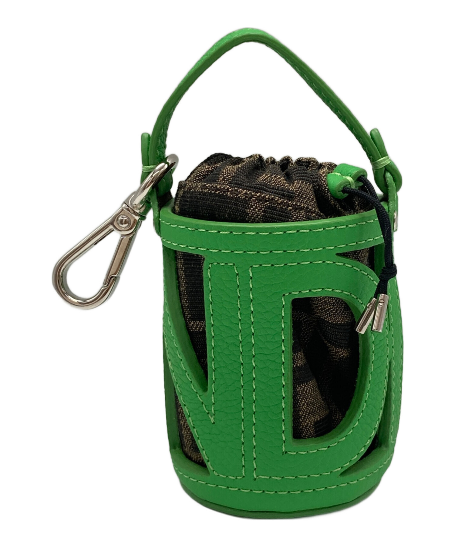 中古・古着通販】FENDI (フェンディ) ズッカ柄バケットバッグチャーム