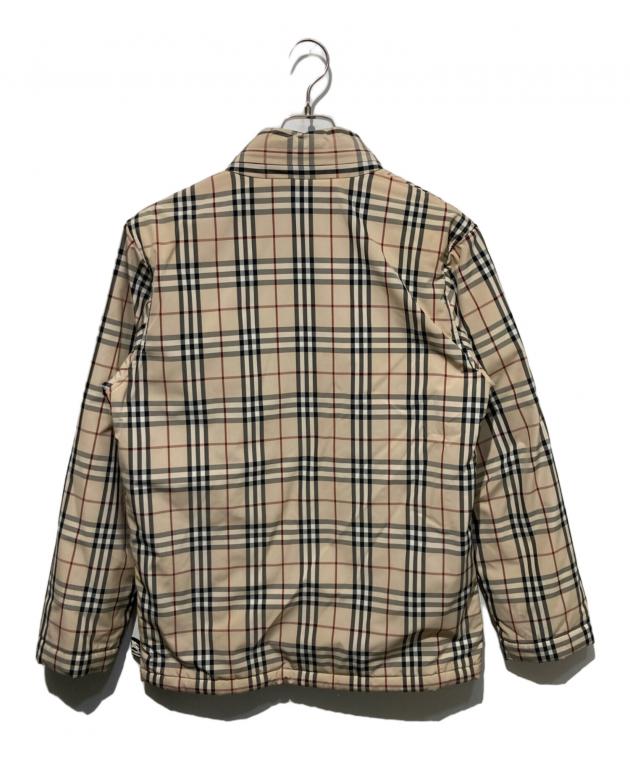バーバリーブルーレーベル ノバチェック リバーシブル 中綿ジャケット　40 バーバリー ブルーレーベル ☆ リバーシブル 中綿 ブルゾン 40 ノバ