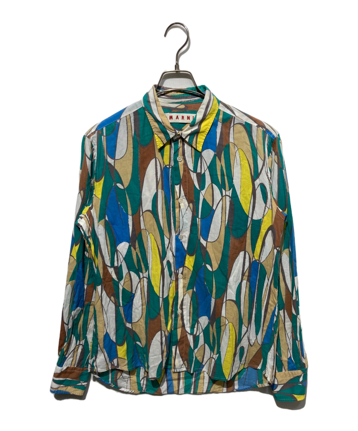 マルニ MARNI 柄シャツ リーフ柄 グリーン美品 【公式通販】