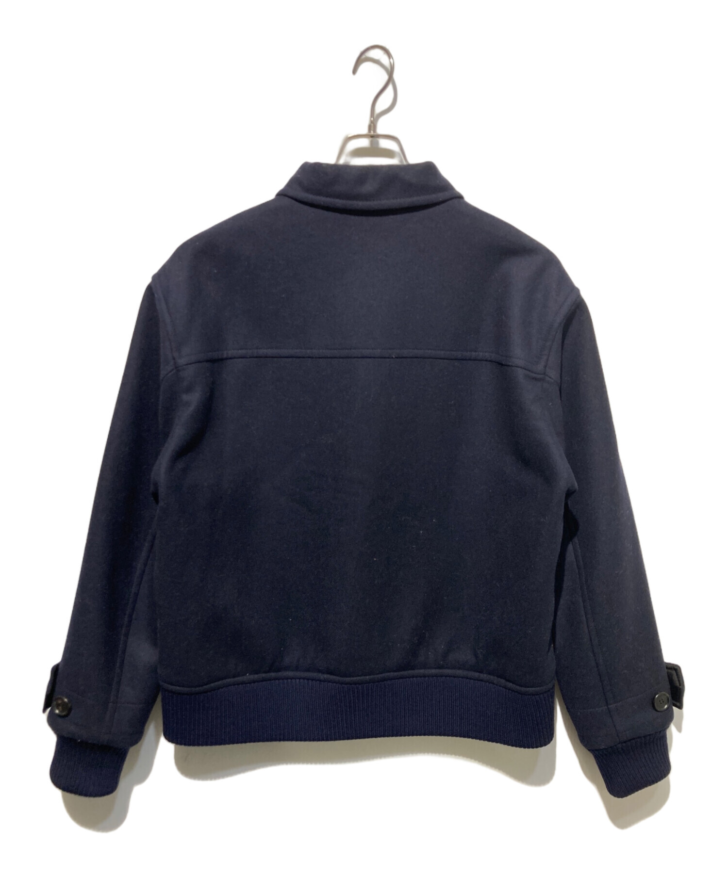 【PRADA】プラダ　ネイビー ジップアップ ジャンパー ブルゾン 中古・古着通販】PRADA (プラダ) ウールジップアップブルゾン ネイビー