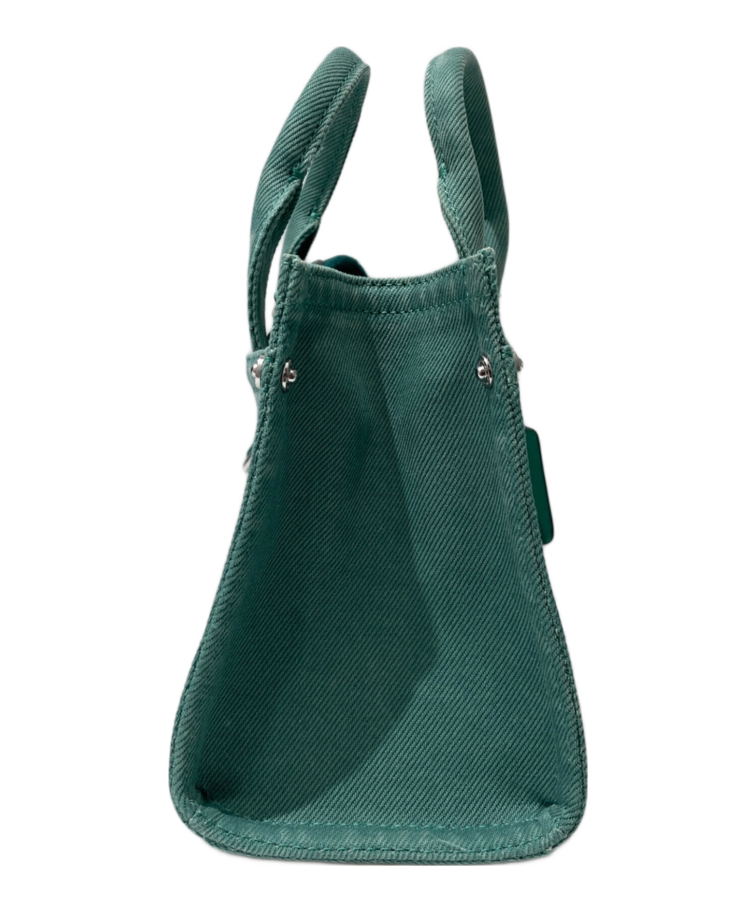 中古・古着通販】COACH (コーチ) カーゴトートバッグ 20 グリーン