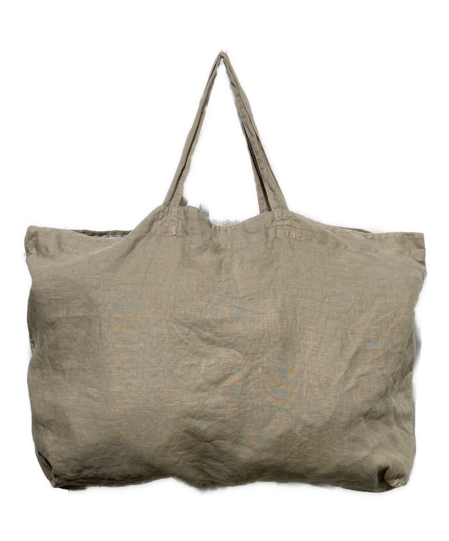 中古・古着通販】KAGURE (カグレ) リネントートバッグ ベージュ