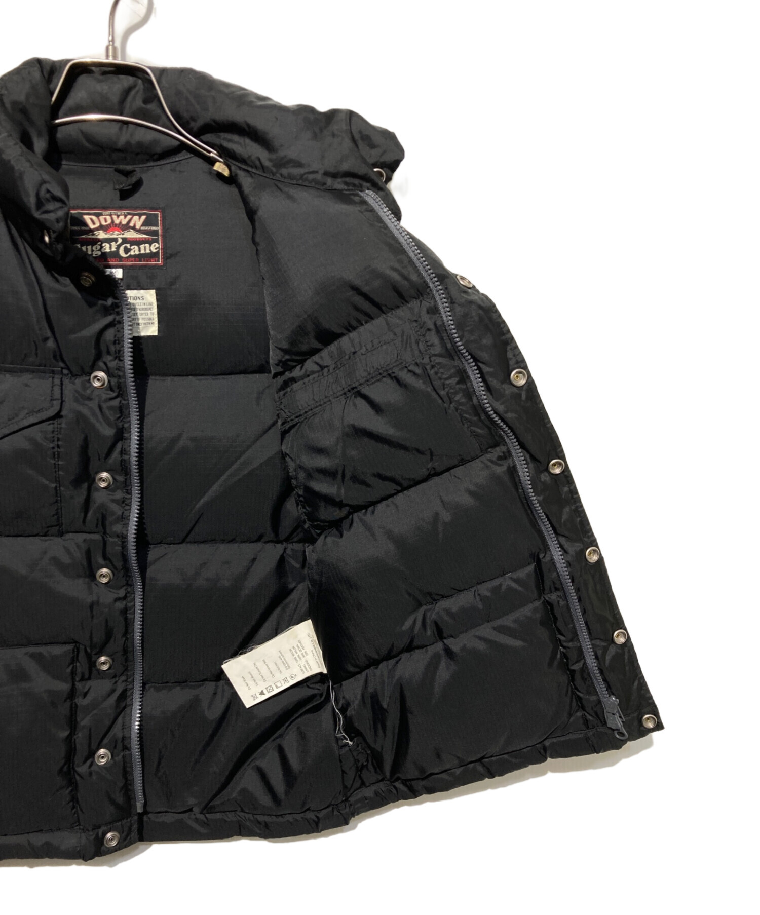 中古・古着通販】SUGAR CANE (シュガーケーン) ダウンベスト ブラック