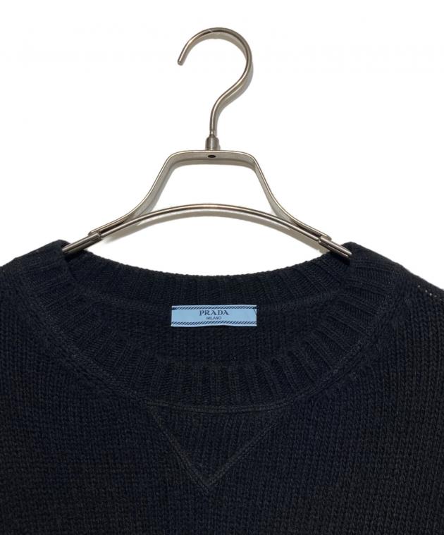 *yuu様　PRADA ロゴニット　カシミヤウール　36 yuu様 PRADA ロゴニット カシミヤウール 36 - メルカリ
