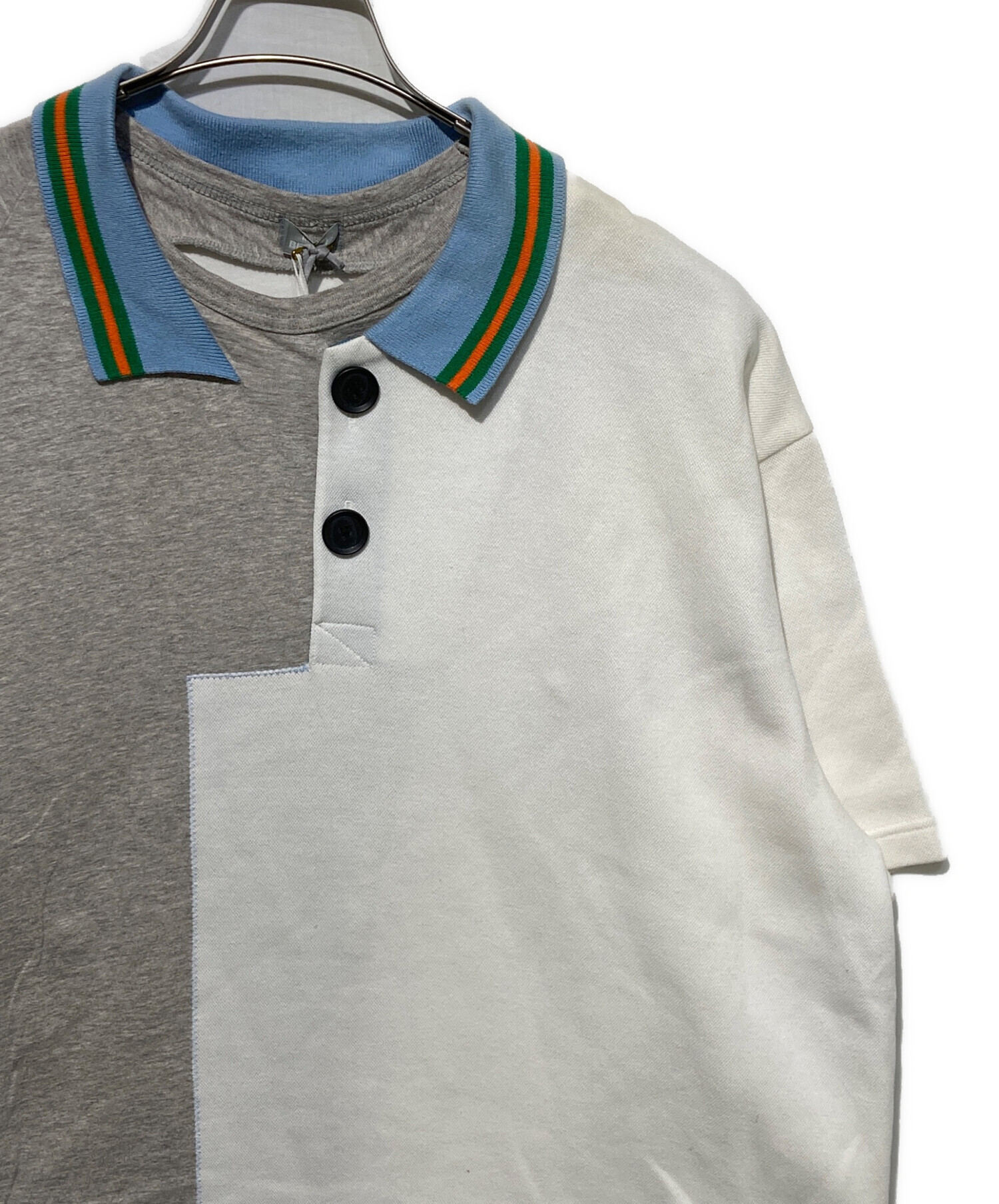 中古・古着通販】kolor/BEACON (カラービーコン) ドッキングポロシャツ 