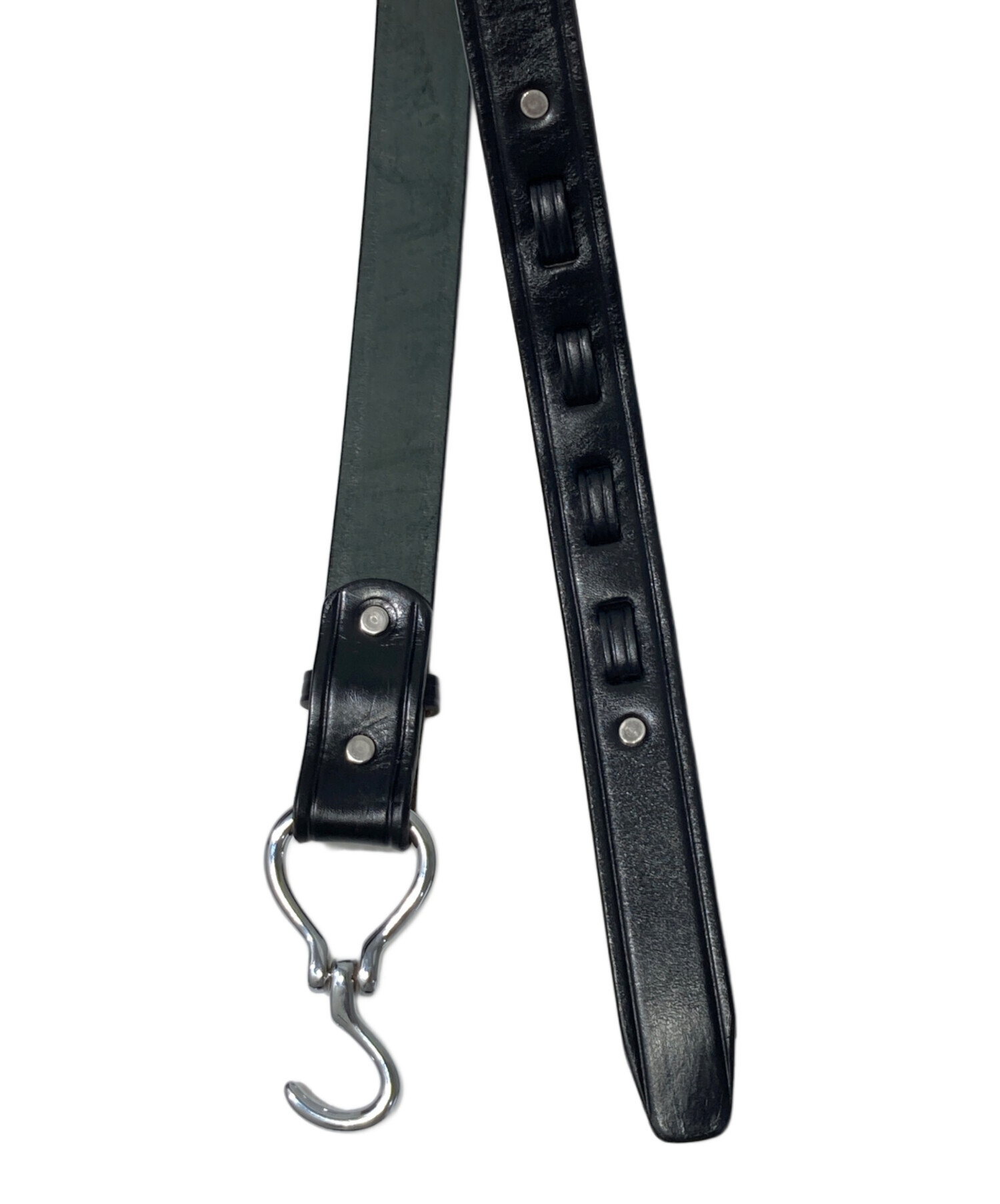 中古・古着通販】TORY LEATHER (トリーレザー) レザーベルト ブラック